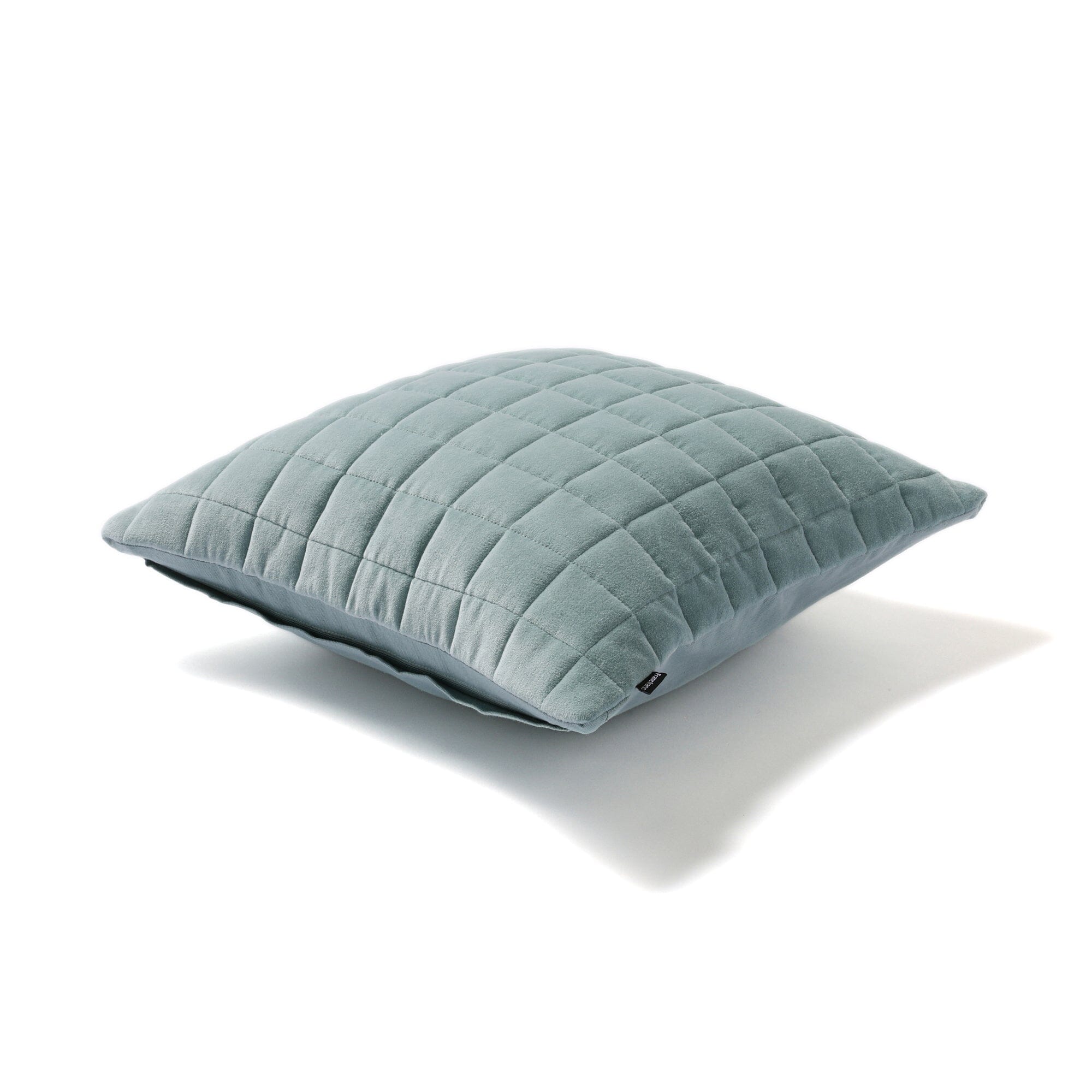 Blue Check Quilt Cushion Cover 45x45cm - Soft Cotton Decorative Pillow Case for Sofa, Bed, Living Room & Home Decor