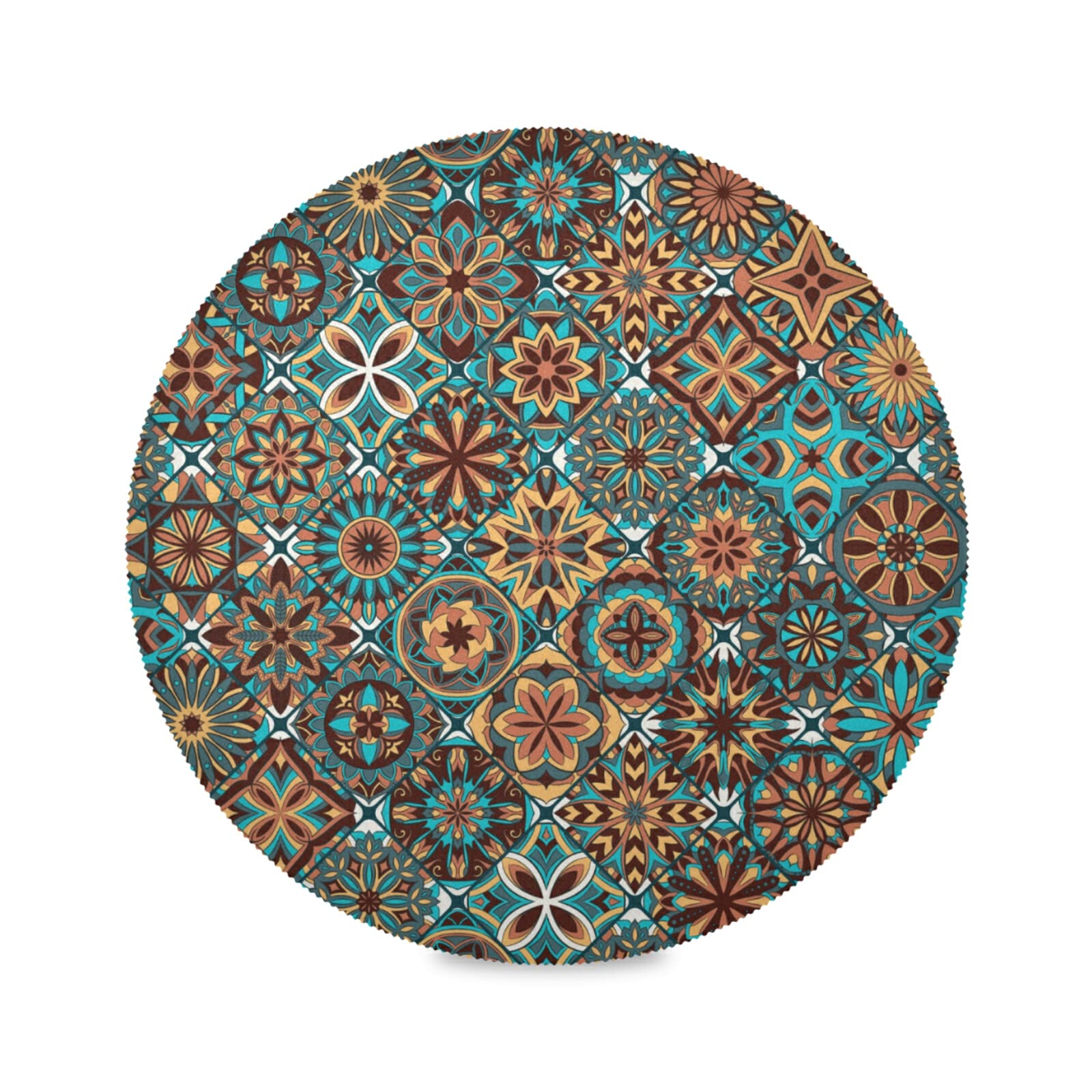 Kigai 6-Piece Round Placemats Set - 15.4