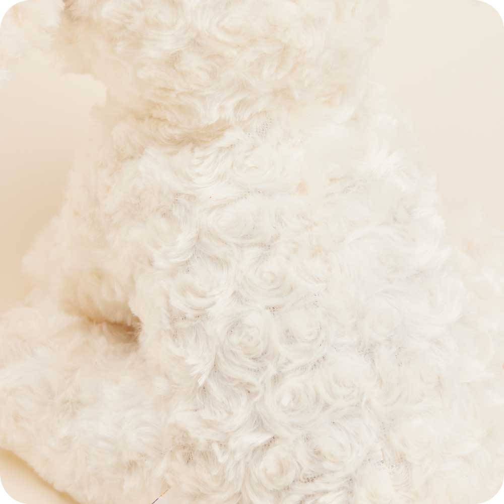 Patch Curly Dog Warmies - Cozy & Adorable Plush Heating Pad for Pets - Perfect for Cold Weather & Anxiety Relief