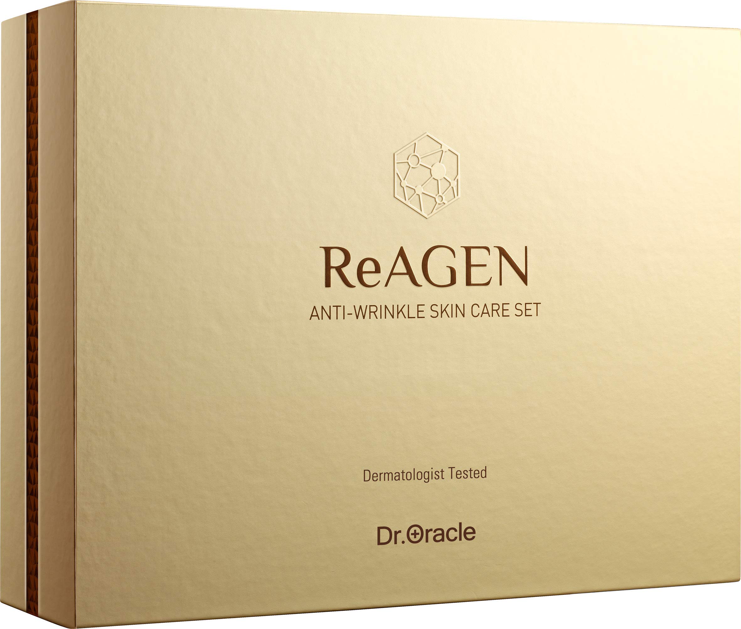 ReAGEN Anti-Aging Skincare Set - Toner, Serum, Moisturizer, Eye Cream for Youthful & Plump Skin | Dermatologist Tested by Dr.Oracle | Daily Hydration & Wrinkle Reduction Routine