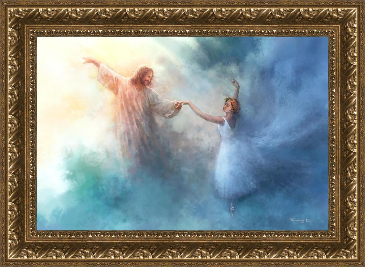 A Pas De Deux By Yongsung Kim - Ballet Dance Art Print - Elegant Wall Decor for Home, Office & Dance Studios