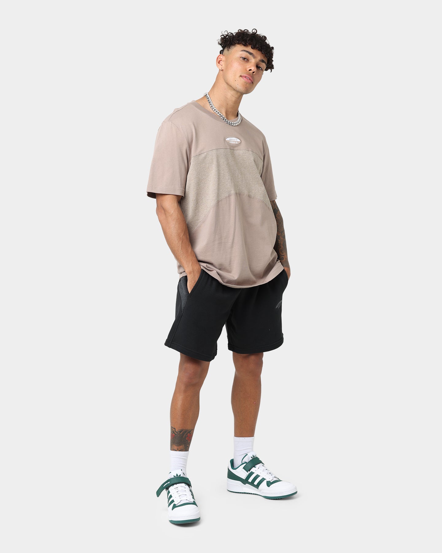 Adidas R.Y.V. Essential T-Shirt for Men - Soft Cotton Casual Tee in Chalky Brown | Perfect for Gym, Streetwear & Everyday Comfort