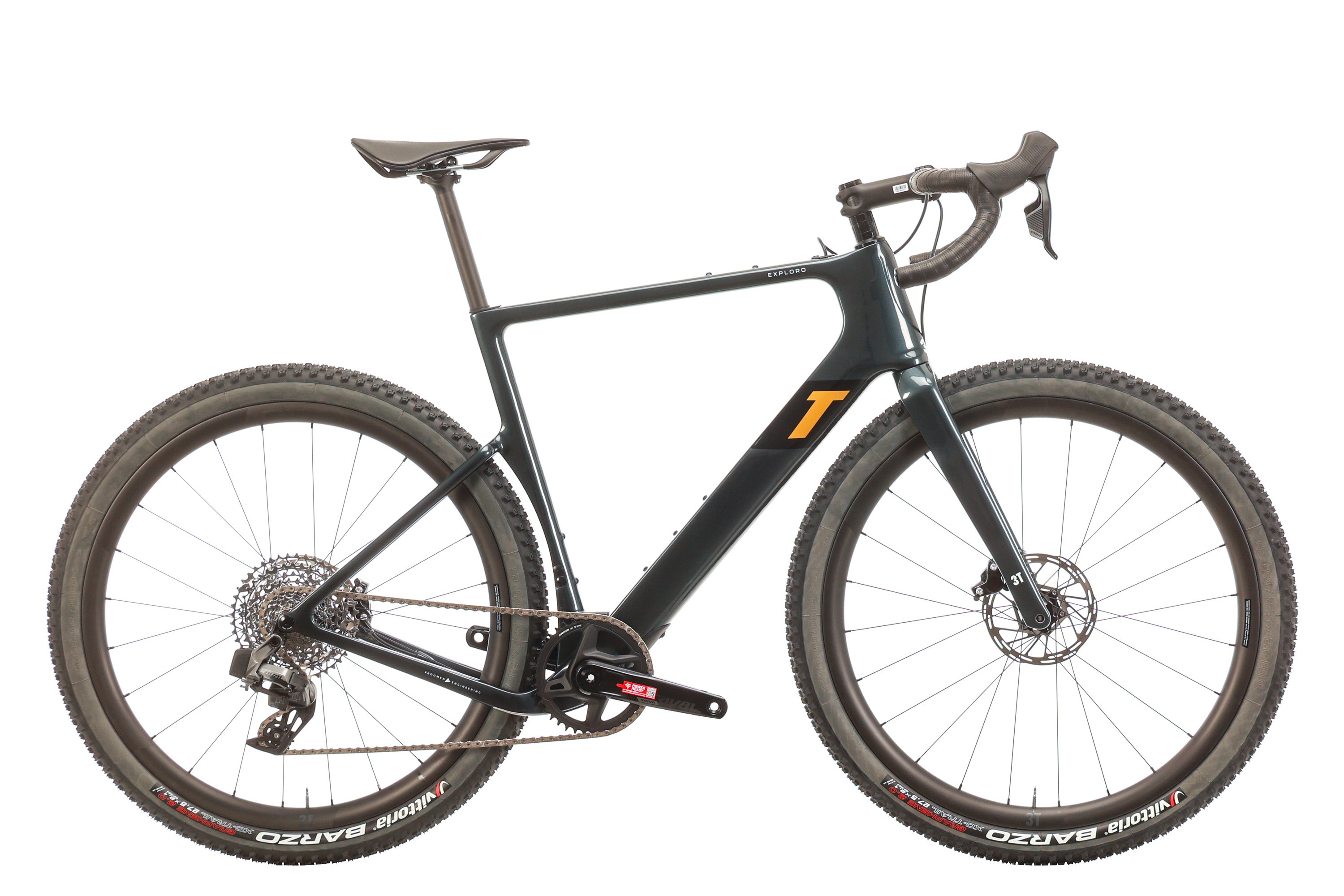 2023 3T Exploro ULTRA Rival AXS 1x12 Gravel Bike - 56cm Carbon Frame Adventure Bike for Off-Road Cycling & Commuting