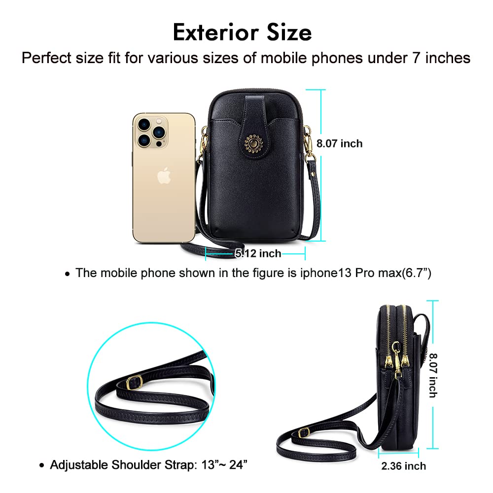 Stylish Peacocktion Small Crossbody Bag for Women - Compact Phone Purse with Adjustable Shoulder Strap | Perfect for Travel, Shopping & Everyday Use