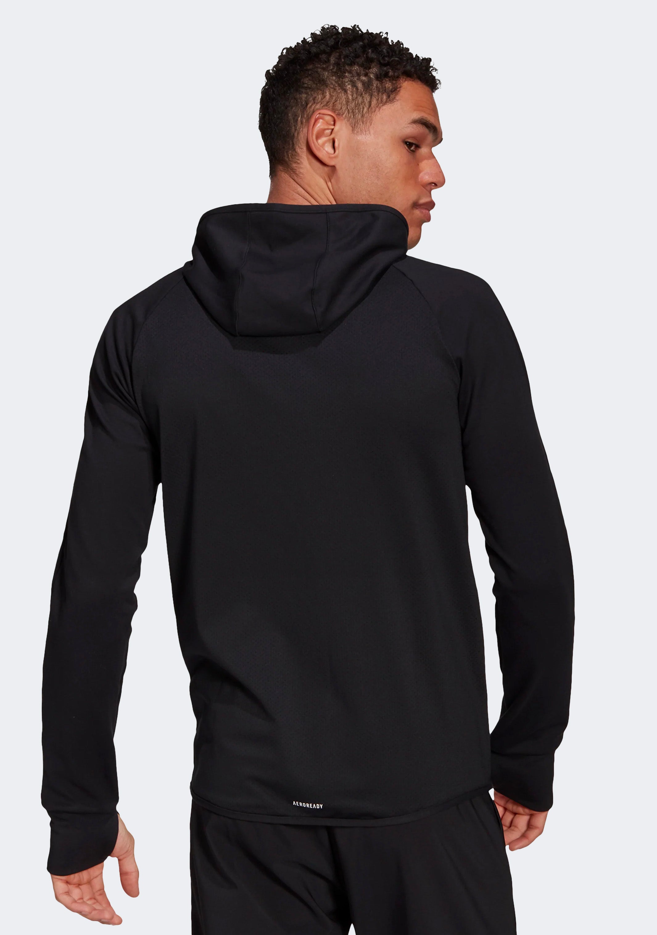 Adidas Men's Motion Full Zip Hoodie - Lightweight, Breathable & Comfortable for Running, Gym & Casual Wear
