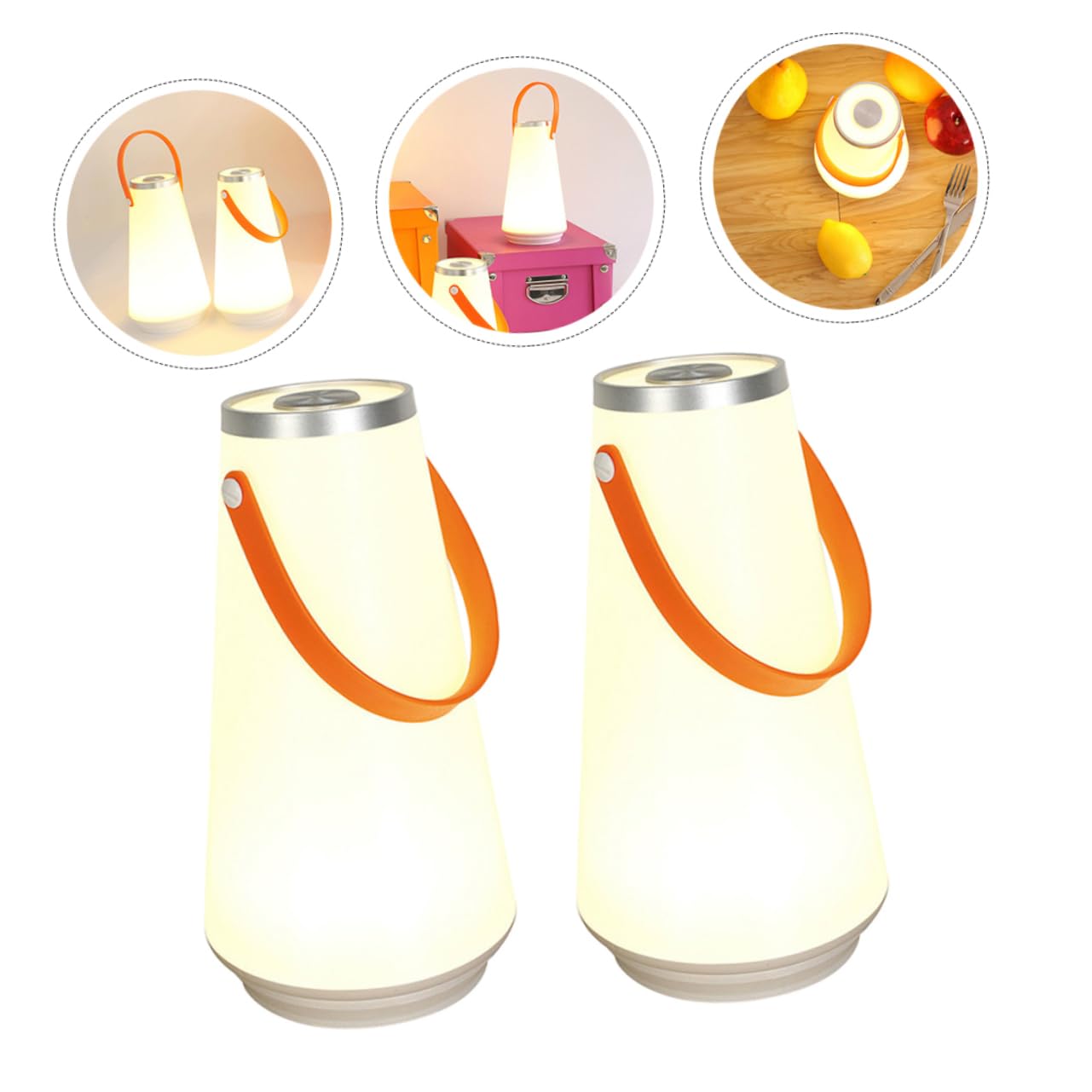 Uonlytech 6-Pack LED Night Lights - Bedside Lamps, Desk Lamps, Camping Lights for Home, Dorm & Outdoor Use | Portable Touch Control Table Lamp for Kids, Adults & Travel