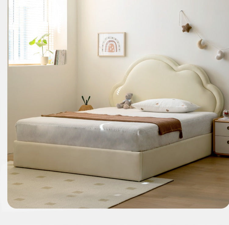 Organic Leather Kids Bed – Premium Handmade Toddler Bed for Safe & Comfortable Sleep – Perfect for Nursery, Bedroom & Daycare
