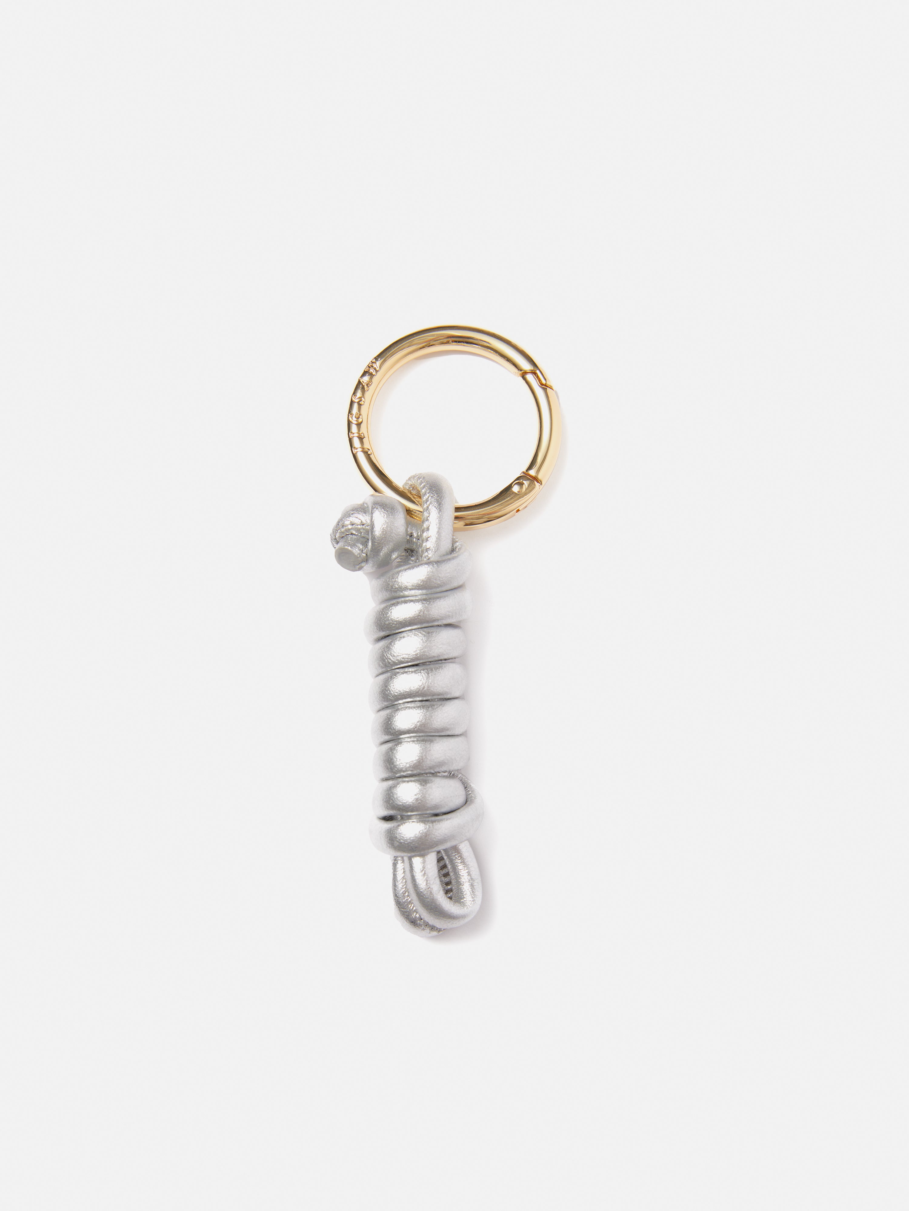 Premium Knotted Leather Keychain with Silver Accent - Stylish & Durable Key Holder for Home, Office, and Travel Essentials