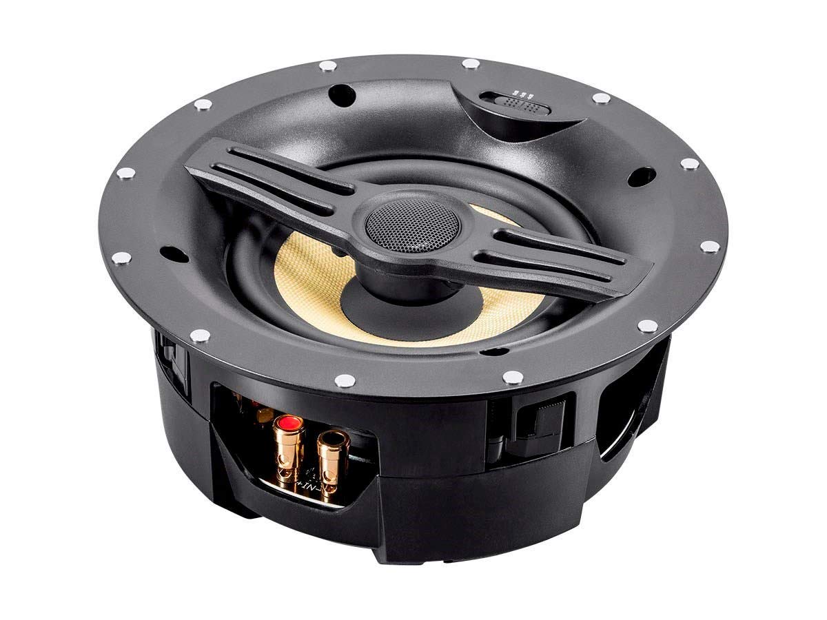 Monoprice 6.5 Inch In-Wall Fiber Speaker - 300W Subwoofer with Paintable Grill, Easy Installation for Home Theater & Surround Sound Systems (Caliber Series) - Perfect for Living Rooms, Home Cinemas & Multi-Room Audio Setups