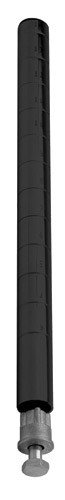 63 Inch Black Shelving Post - Heavy Duty Metal Storage Rack Pole for Garage, Warehouse & Closet Organization
