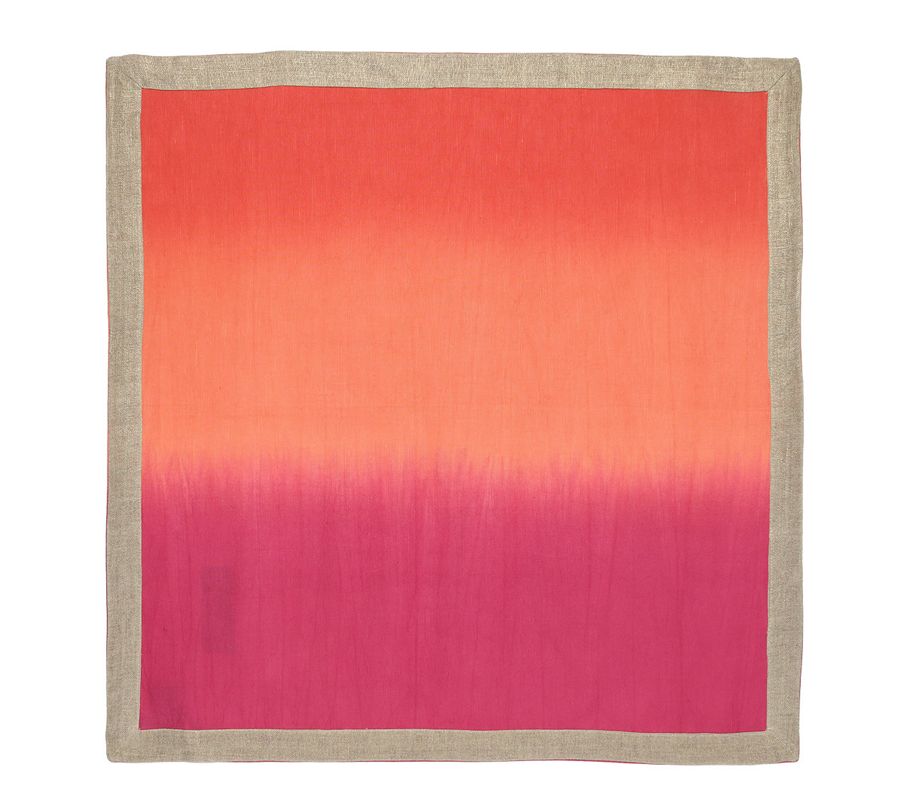 Elegant Dip Dye Napkins Set of 4 - Warm Earth Tone Cotton Table Linens for Dinner Parties & Home Decor