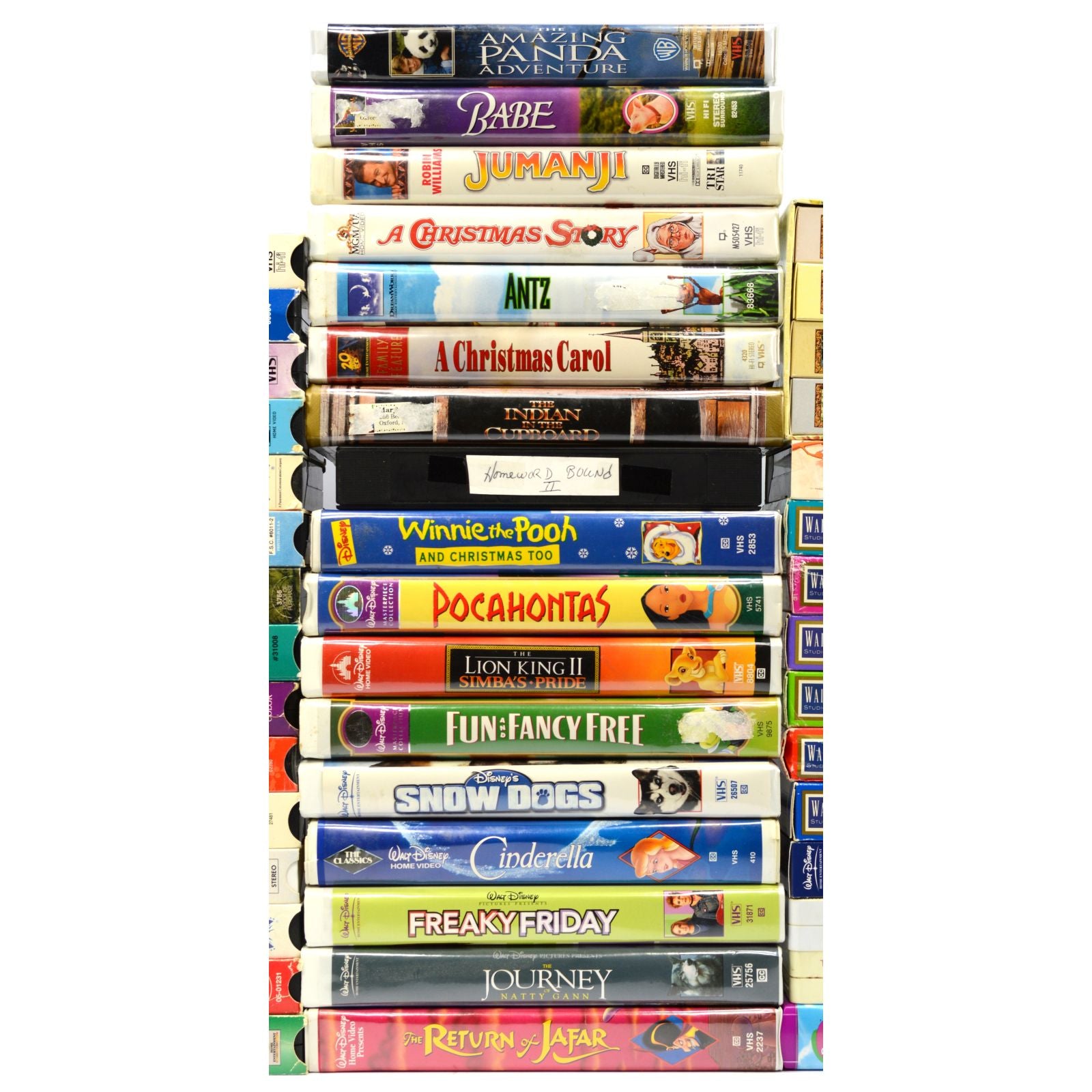 47 VHS Tapes Collection - Kids Movies & Shows Including Barney, Disney Classics & More - Perfect for Family Movie Nights & Nostalgic Entertainment