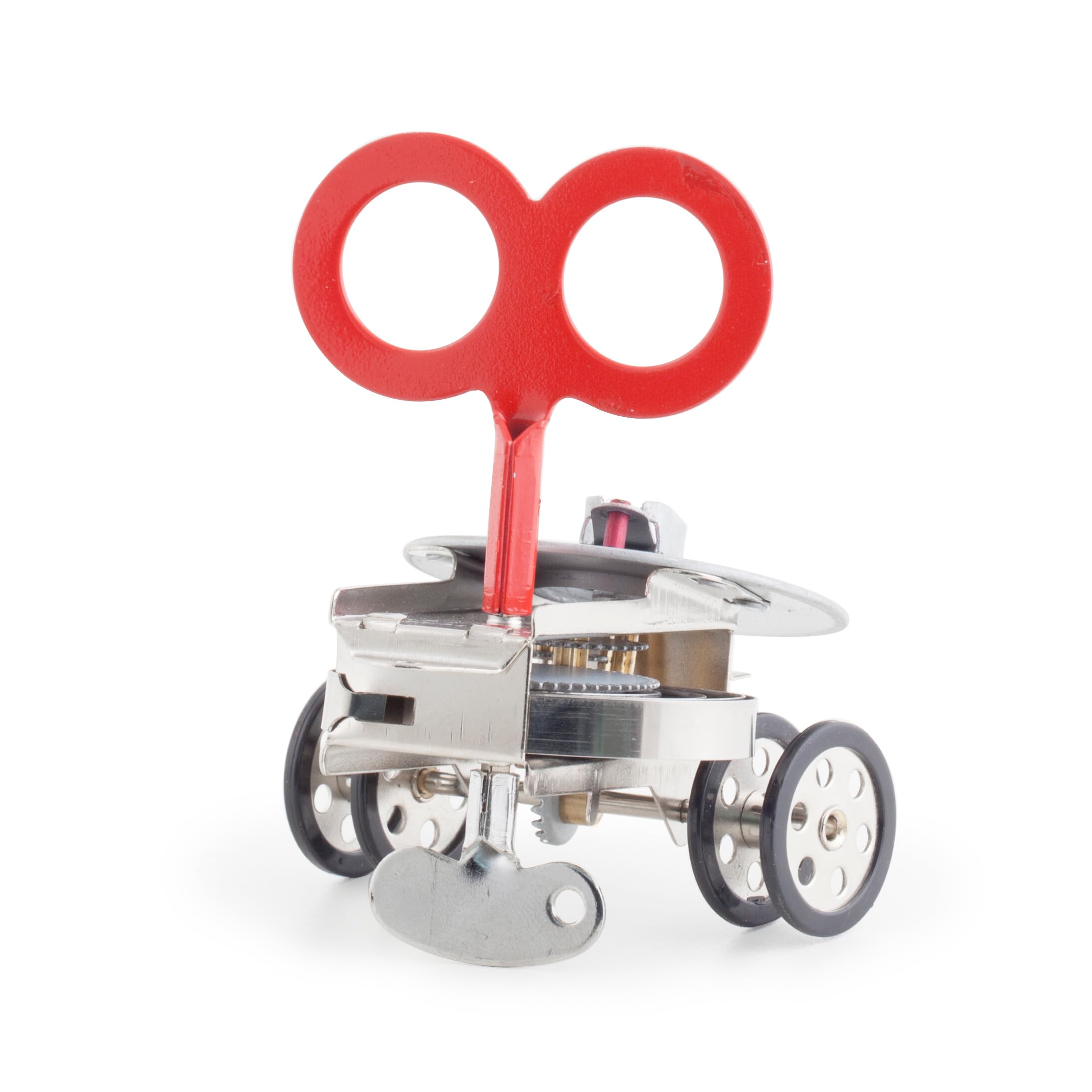 Kikkerland Sparklz Wind Up Gear Box - Fun Mechanical Toy for Kids & Adults, STEM Educational Gift for Birthday & Christmas - Perfect for Home, Office, and Party Decorations
