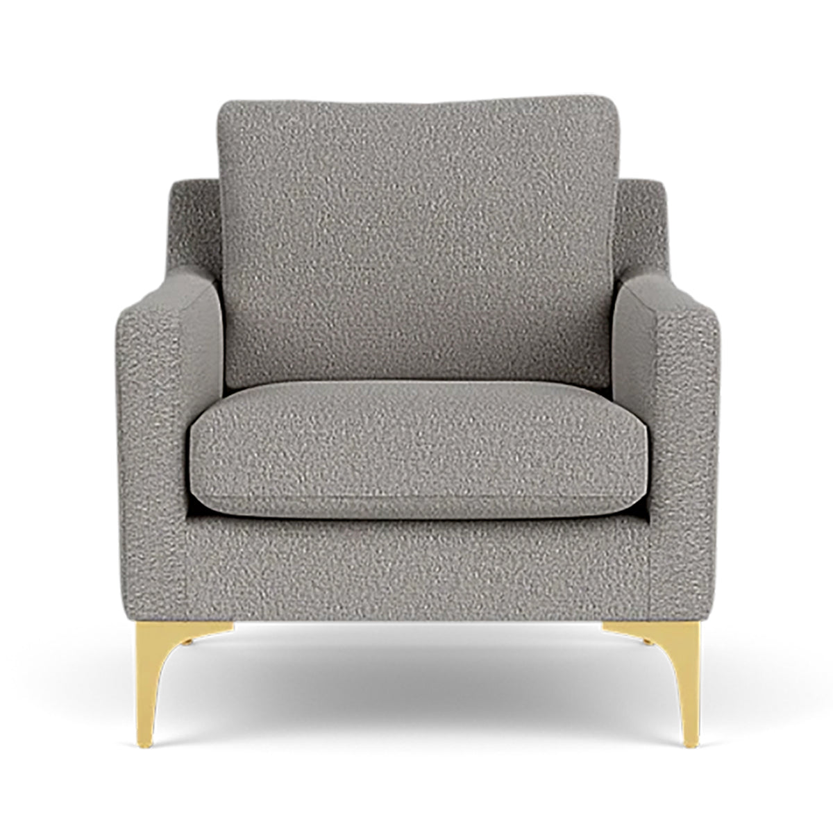 Astha Boucle Armchair - Modern Velvet Accent Chair for Living Room, Bedroom & Office - Soft Upholstered Lounge Chair with Solid Wood Legs - Stylish Home Decor for Cozy Reading Nook & Relaxation