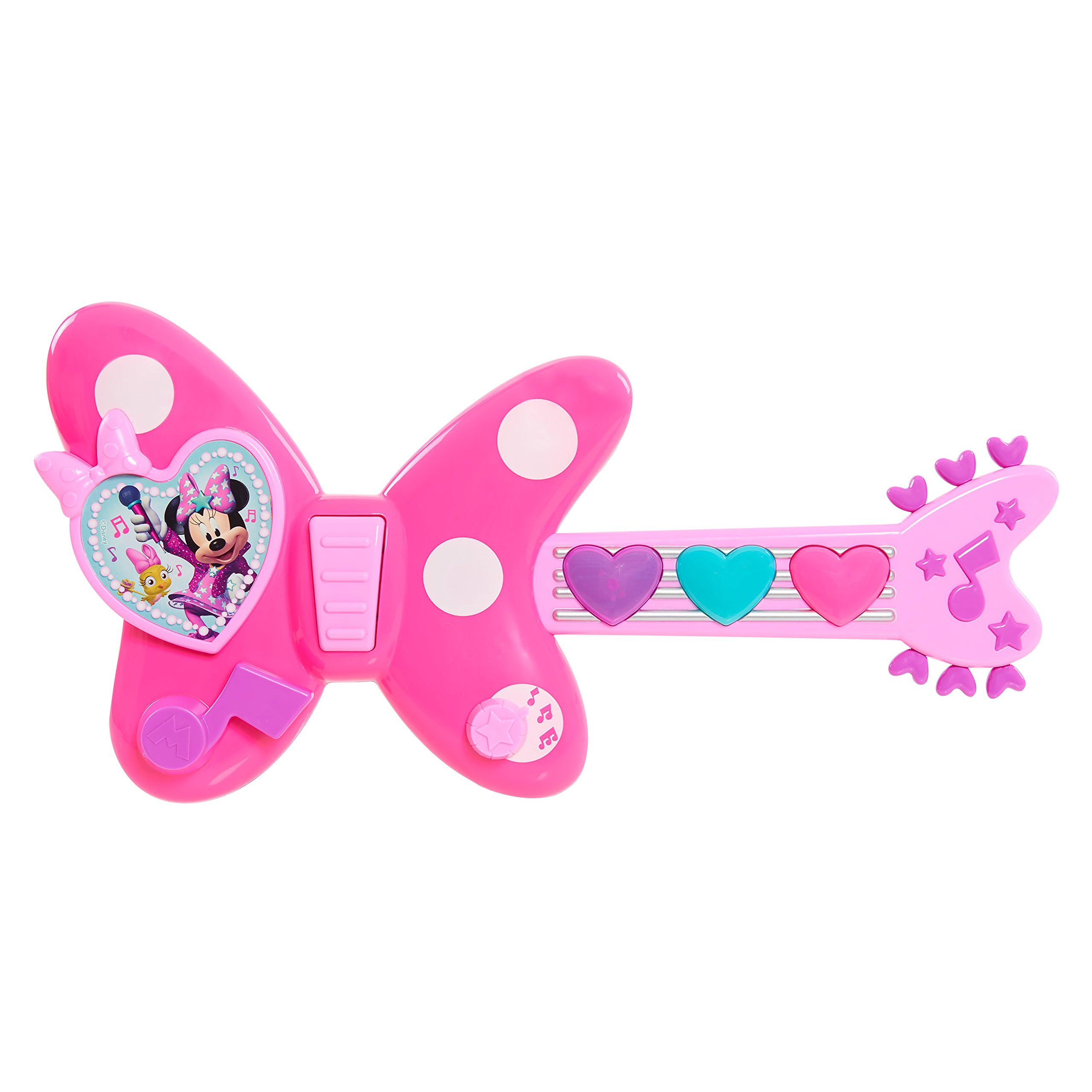 Minnie Mouse Bow-Tique Rockin' Guitar Toy - Officially Licensed Disney Musical Instrument for Girls & Boys Ages 3+ by Just Play - Perfect for Birthday Gifts, Pretend Play & Disney Themed Parties