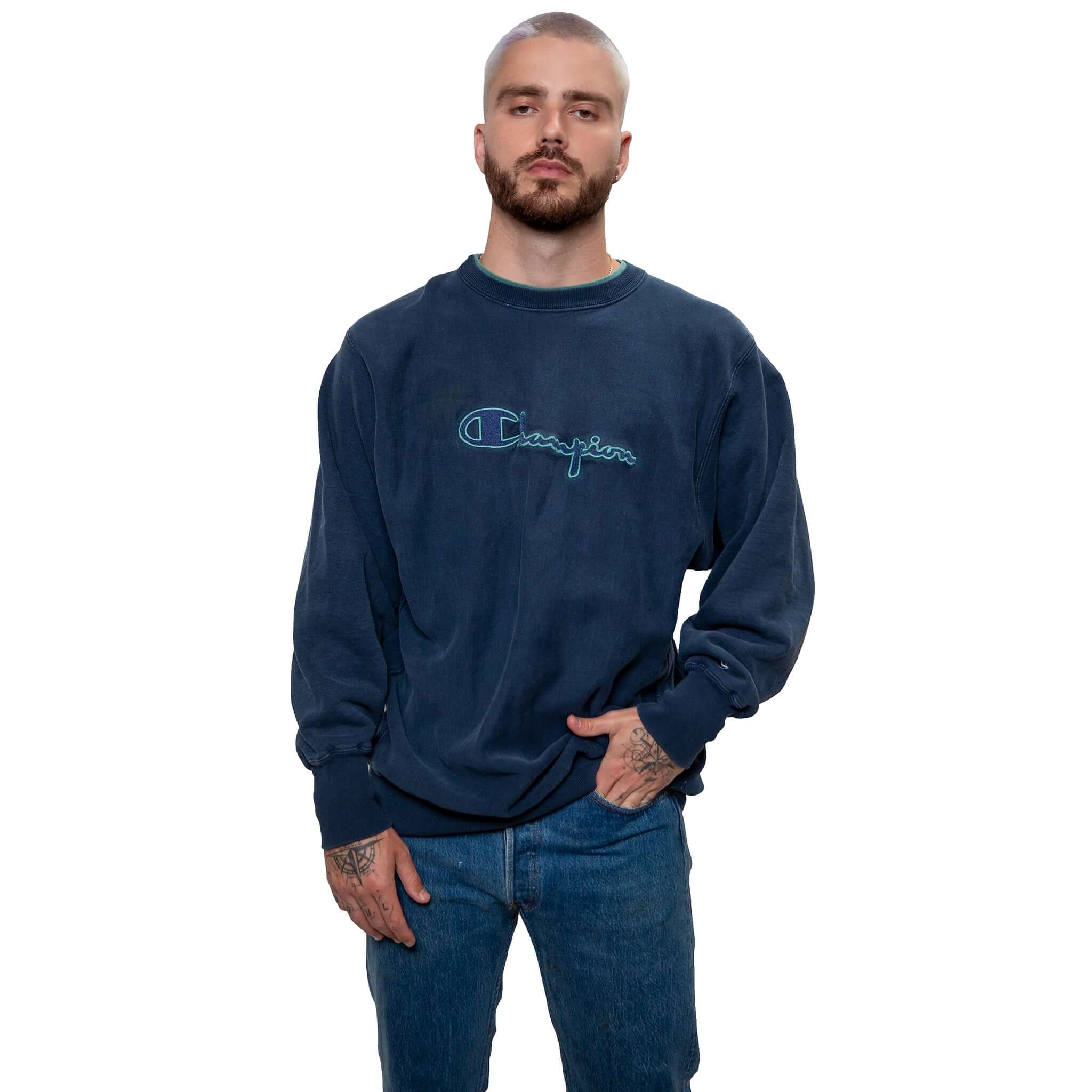 Vintage Champion Reverse Weave Sweatshirt 1990s - Authentic 90s Retro Hoodie, Made in USA, Size 2XL - Perfect for Streetwear & Casual Outfits