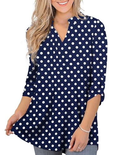 Navy Polka Dot