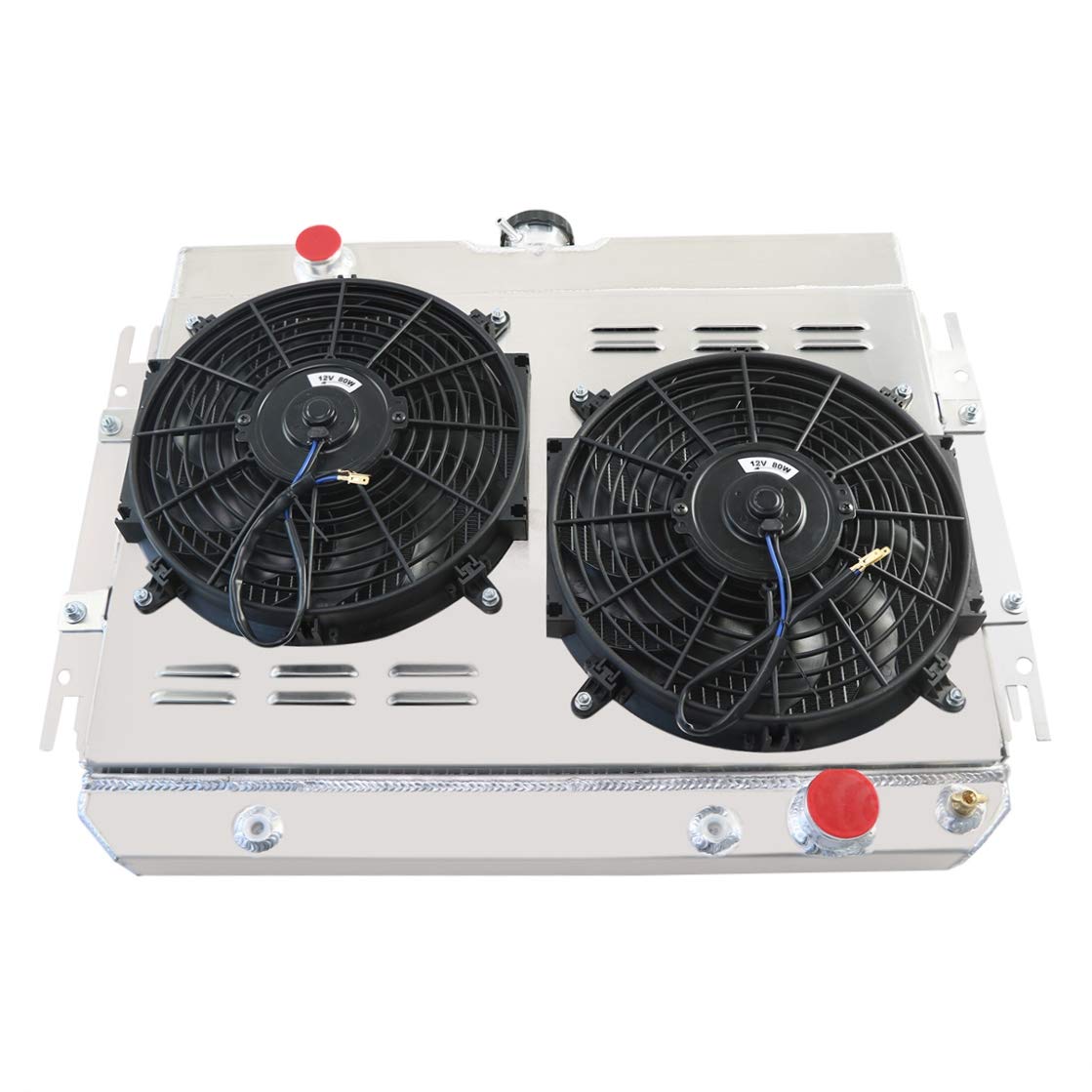 4 Row All Aluminum Radiator with Dual 12