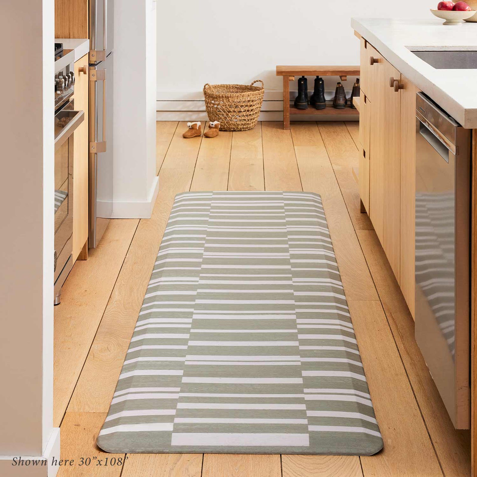 Nama Standing Mat - Anti-Fatigue Comfort Floor Mat with Sutton Stripe Design for Office, Kitchen & Home Use