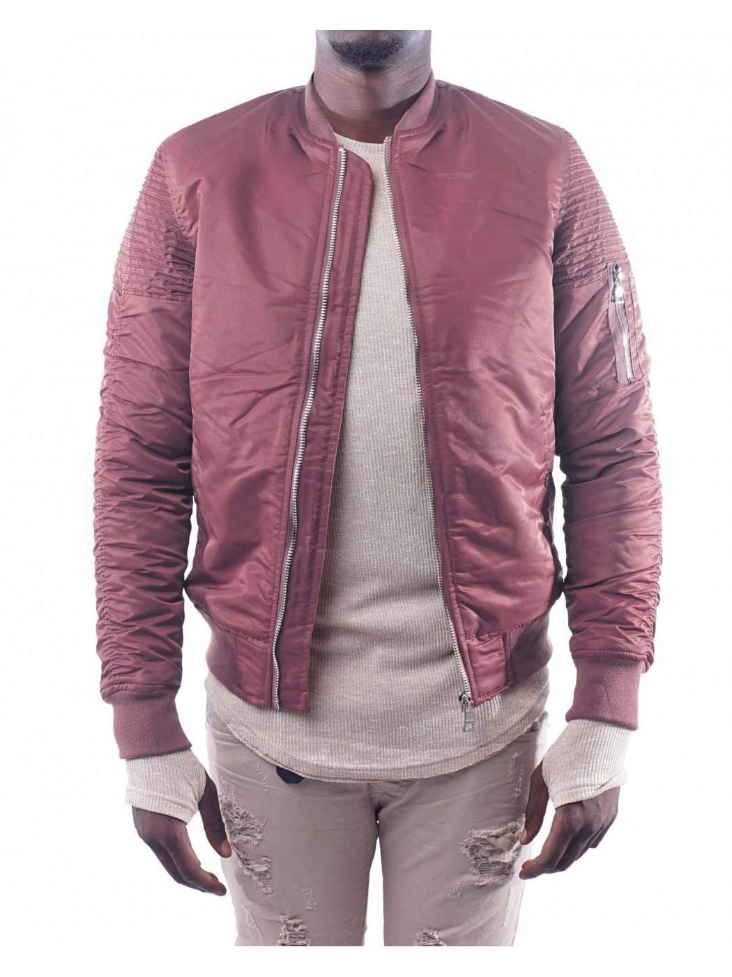 Women's Lightweight Shell Down Bomber Jacket - Warm Winter Puffer Coat with Rose Color | Perfect for Outdoor Activities, Travel & Casual Wear