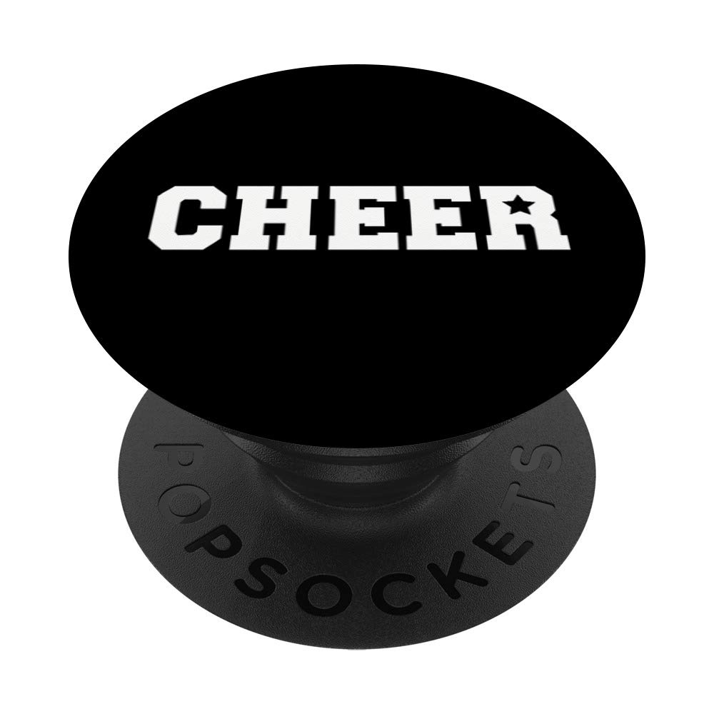 Cheer PopSockets PopGrip - Interchangeable Phone Grip & Stand for iPhone, Samsung, Tablets - Perfect for Selfies, Gaming, and Hands-Free Viewing