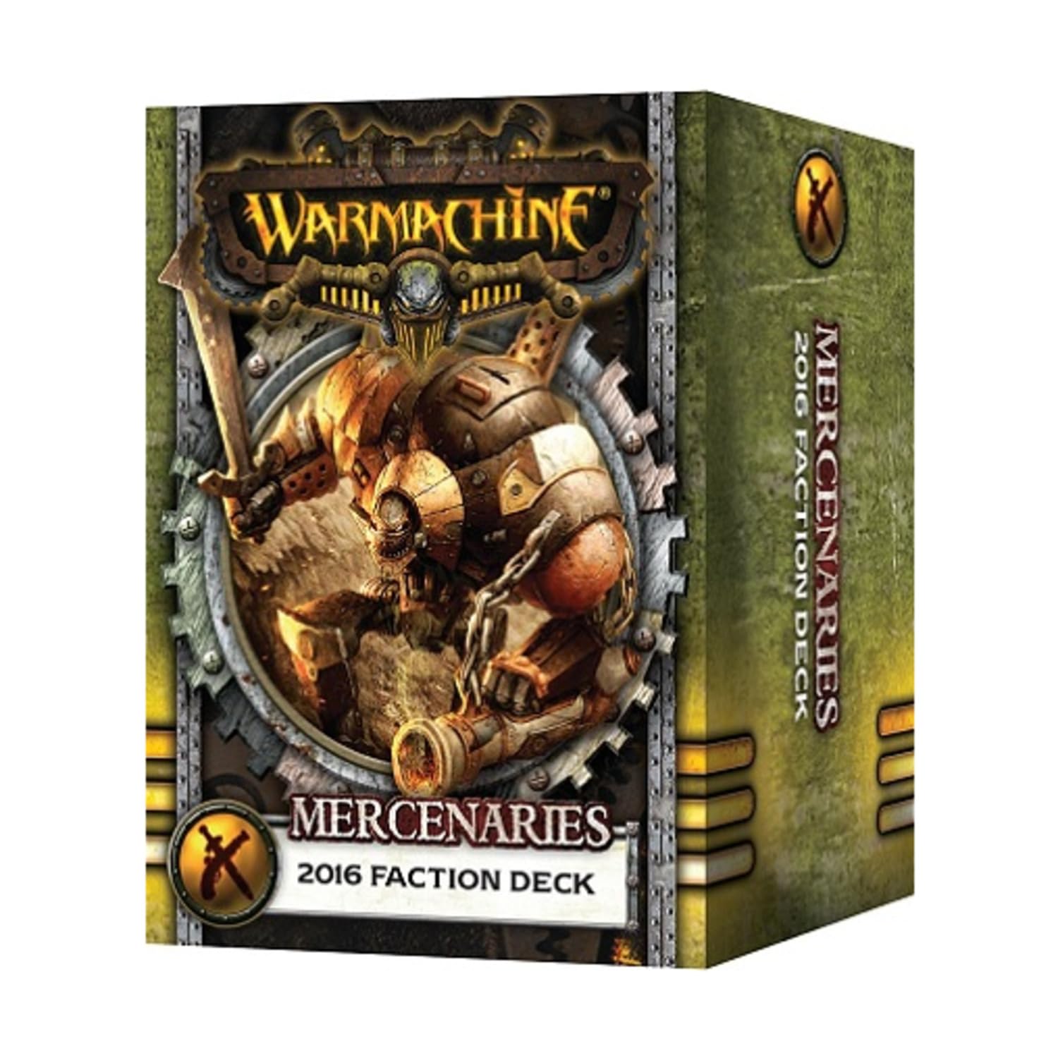 Privateer Press Warmachine Mercenaries 2016 Faction Deck Box - Miniature Game Cards Storage for Tabletop Wargaming & Collectible Card Games