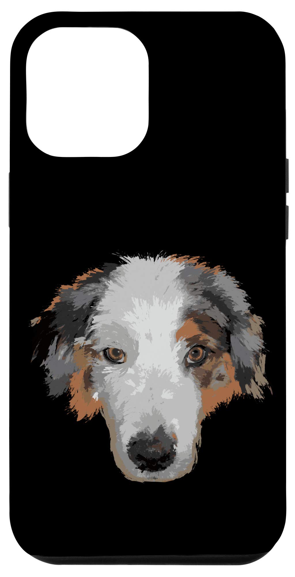 iPhone 12 Pro Max Case with Australian Shepherd Art Print - Funny Gift for Dog Lovers | Perfect for Everyday Use, Work & Travel Protection