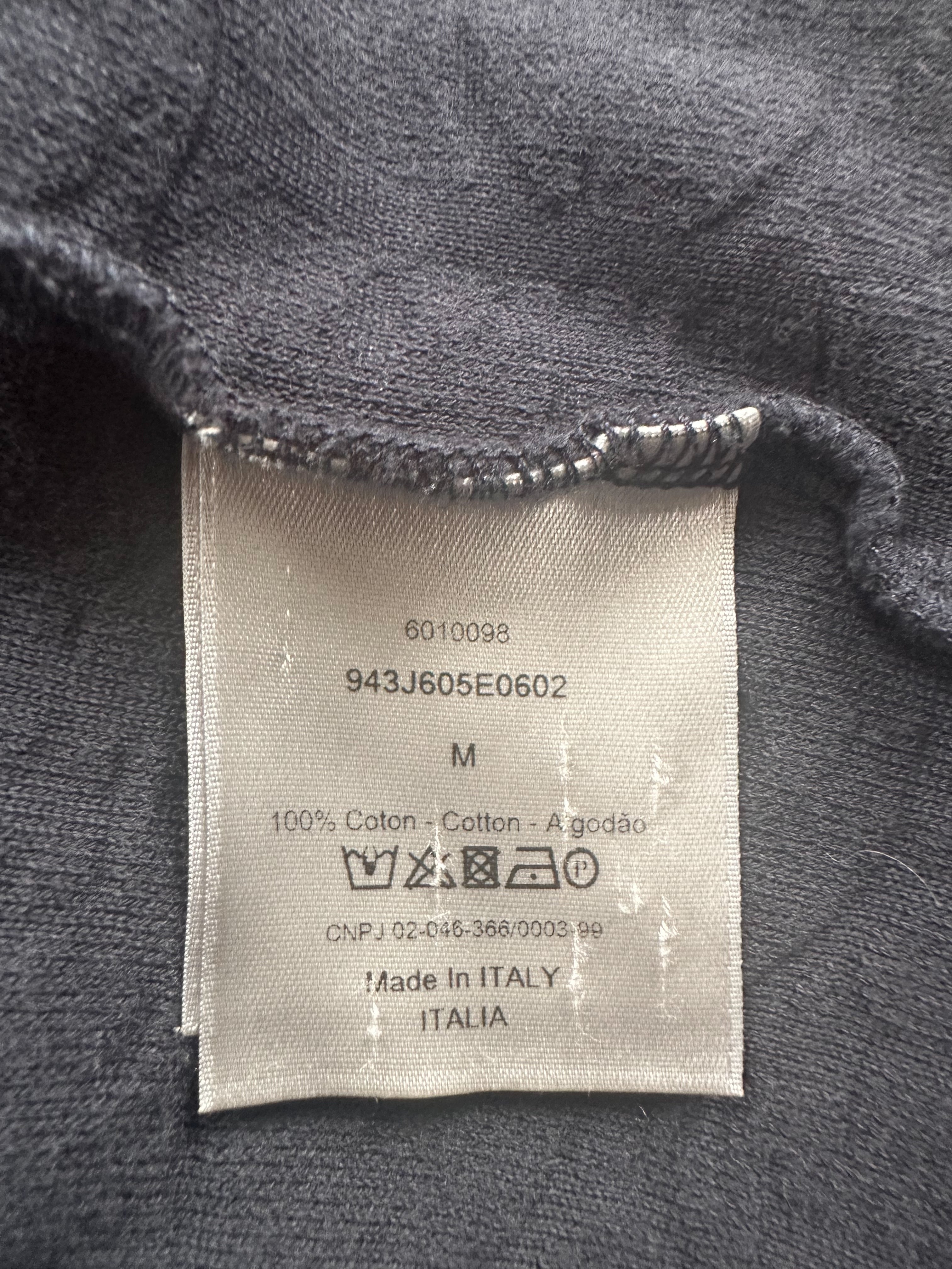 Dior Navy Oblique Logo Cotton T-Shirt for Men - Casual Luxury Wear for Summer & Travel