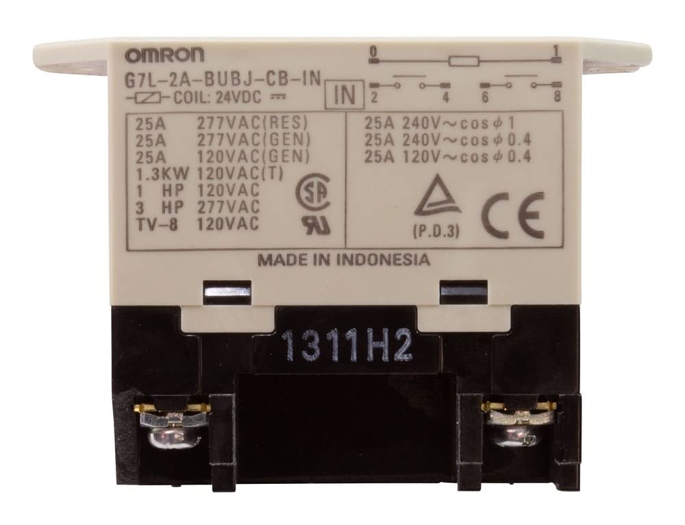 Intermatic 143PS307 Timer DPST Relay with 24V DC Coil - Perfect for HVAC Systems, Industrial Automation & Electrical Control Panels
