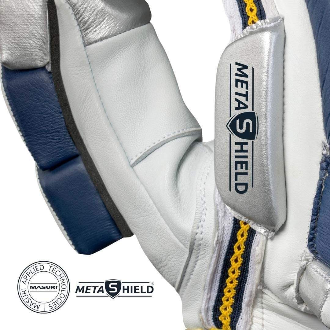 Masuri E Line Pro Cricket Batting Gloves - Premium Leather Protection for Cricket Players - Perfect for Practice & Matches