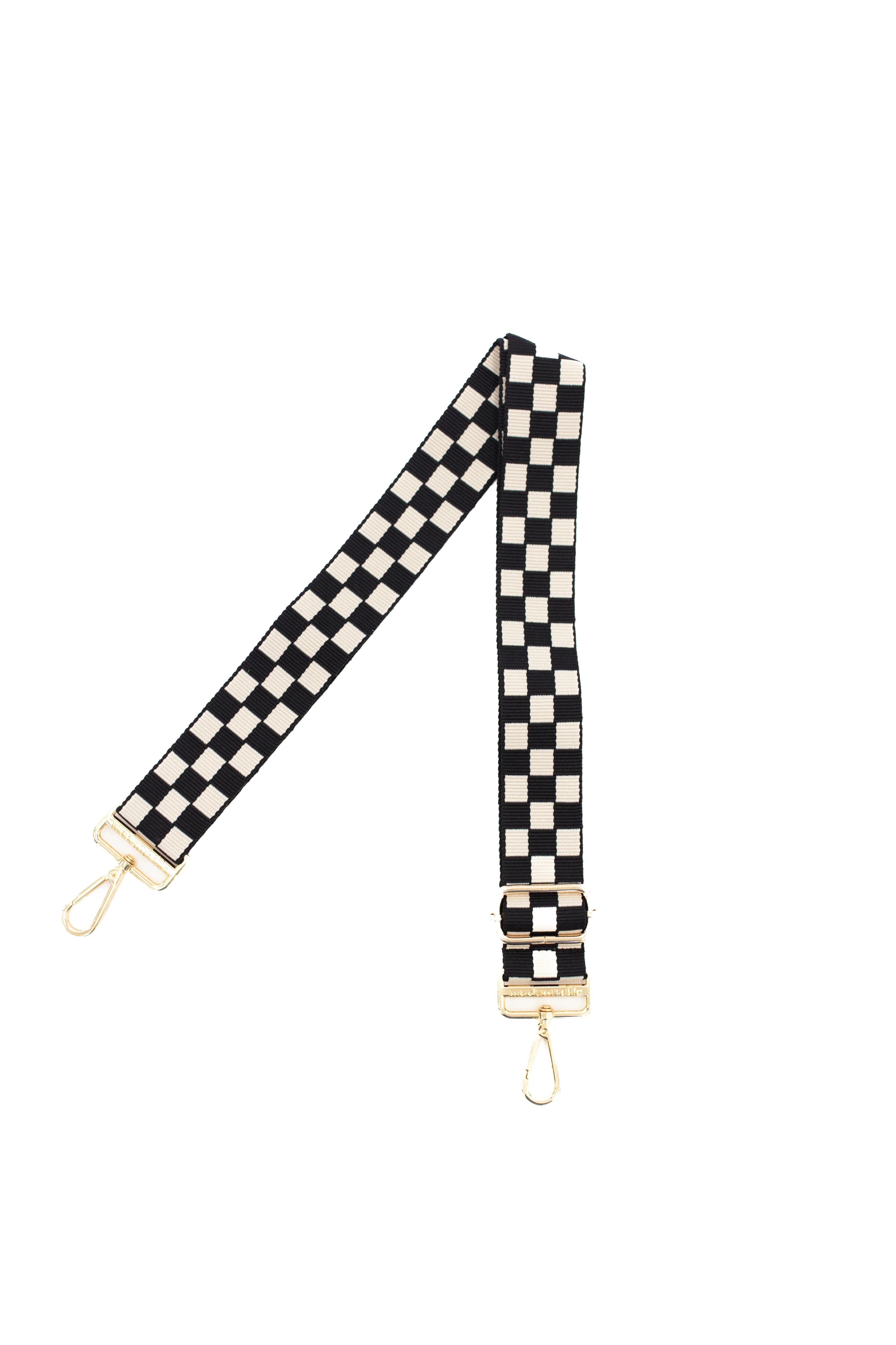 Lizzie Checkered Adjustable Crossbody Bag Strap - Stylish & Comfortable for Women, Perfect for Travel, Shopping & Daily Use