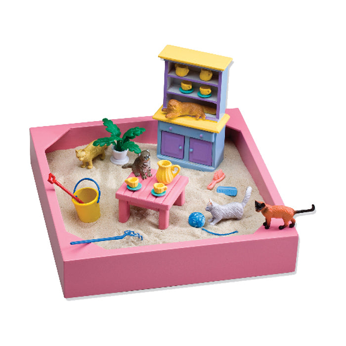 My Little Sandbox Kitty Tea Party Playset - Fun Pretend Play Toy for Kids, Perfect for Indoor & Outdoor Playtime, Birthday Gifts & Preschool Learning Activities