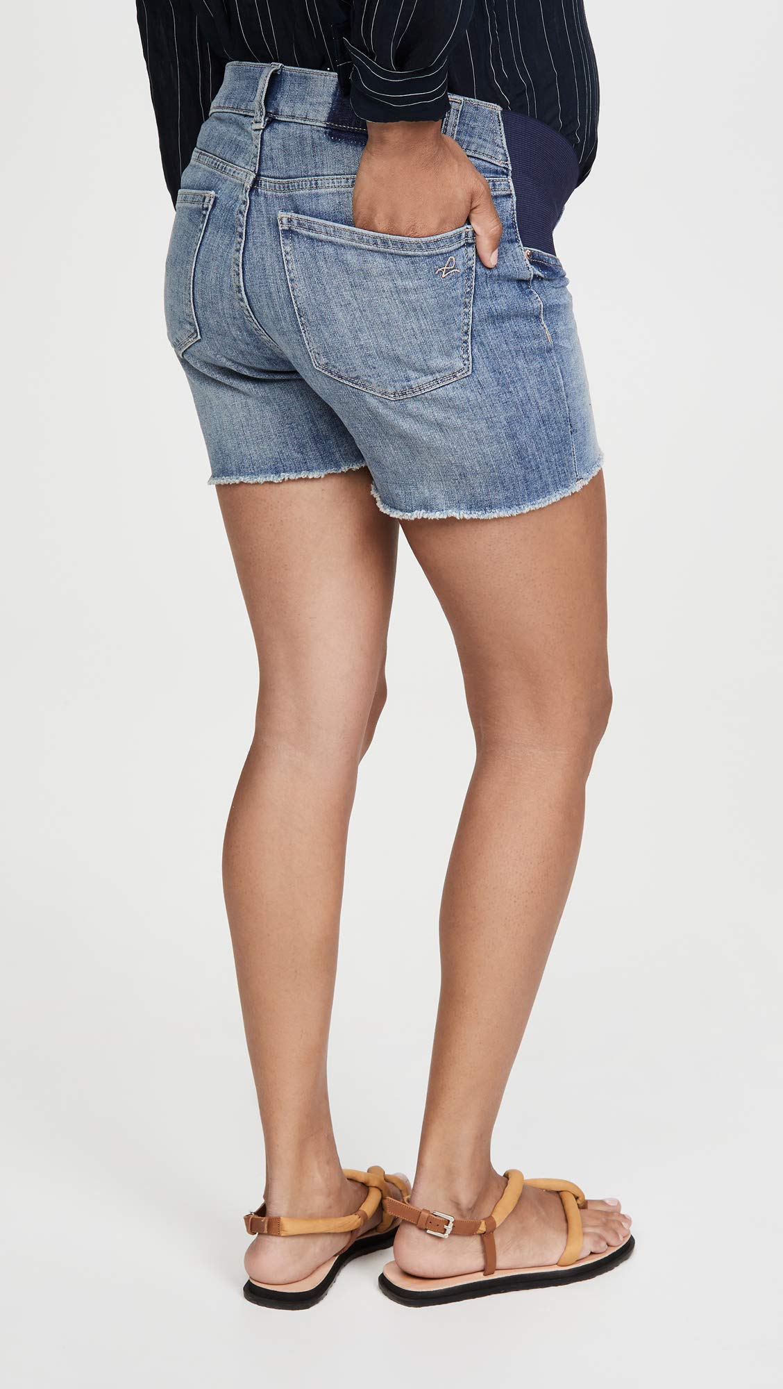 DL1961 Women's Cecilia Maternity Shorts - High Waisted Stretch Denim Shorts for Pregnant Women | Comfortable Summer Pregnancy Outfits for Moms-to-Be