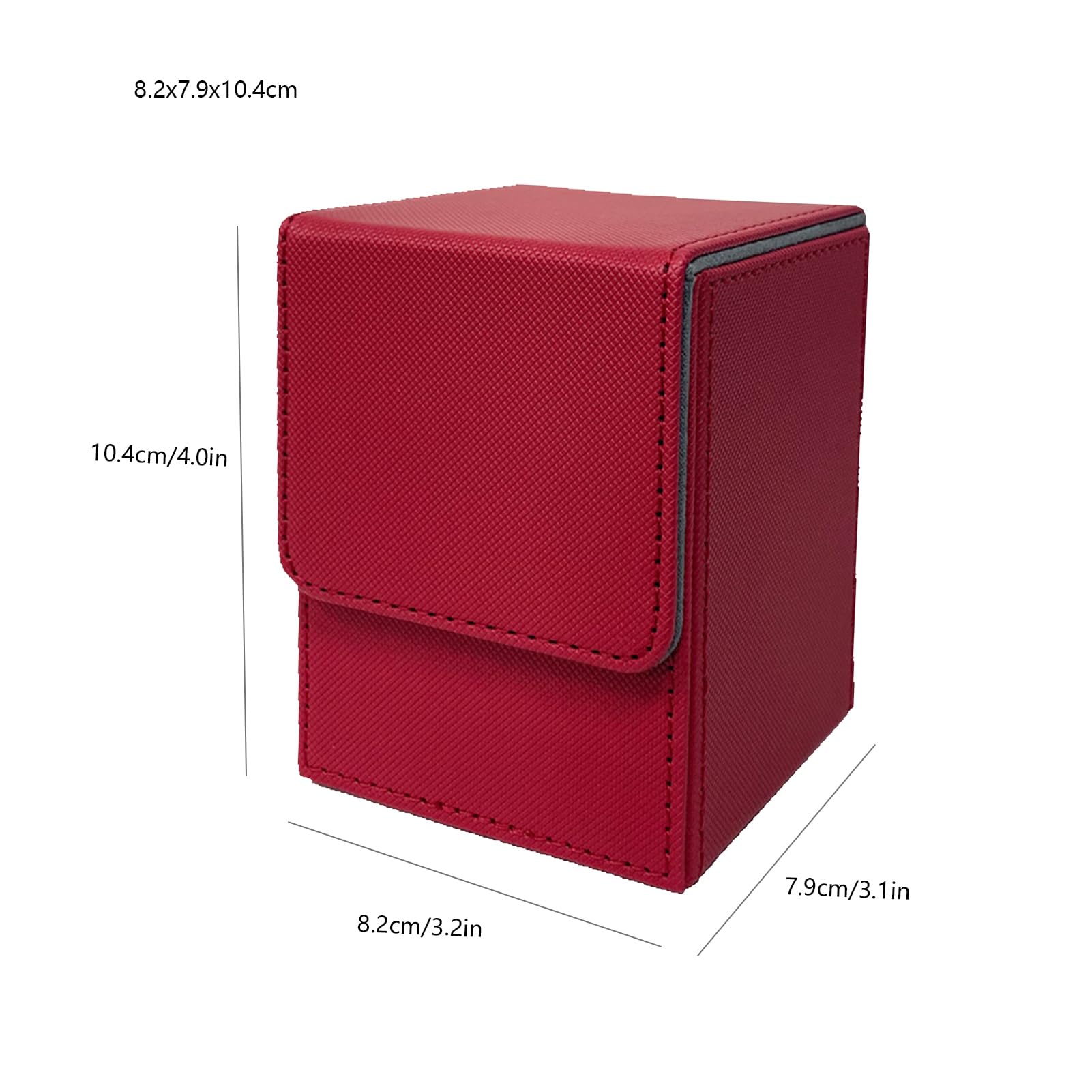 Premium PU Leather Magnetic Card Game Box Case - Secure Storage & Quick Organization for Trading Cards, MTG, Pokemon, Yu-Gi-Oh - Perfect for Travel, Home & Game Nights