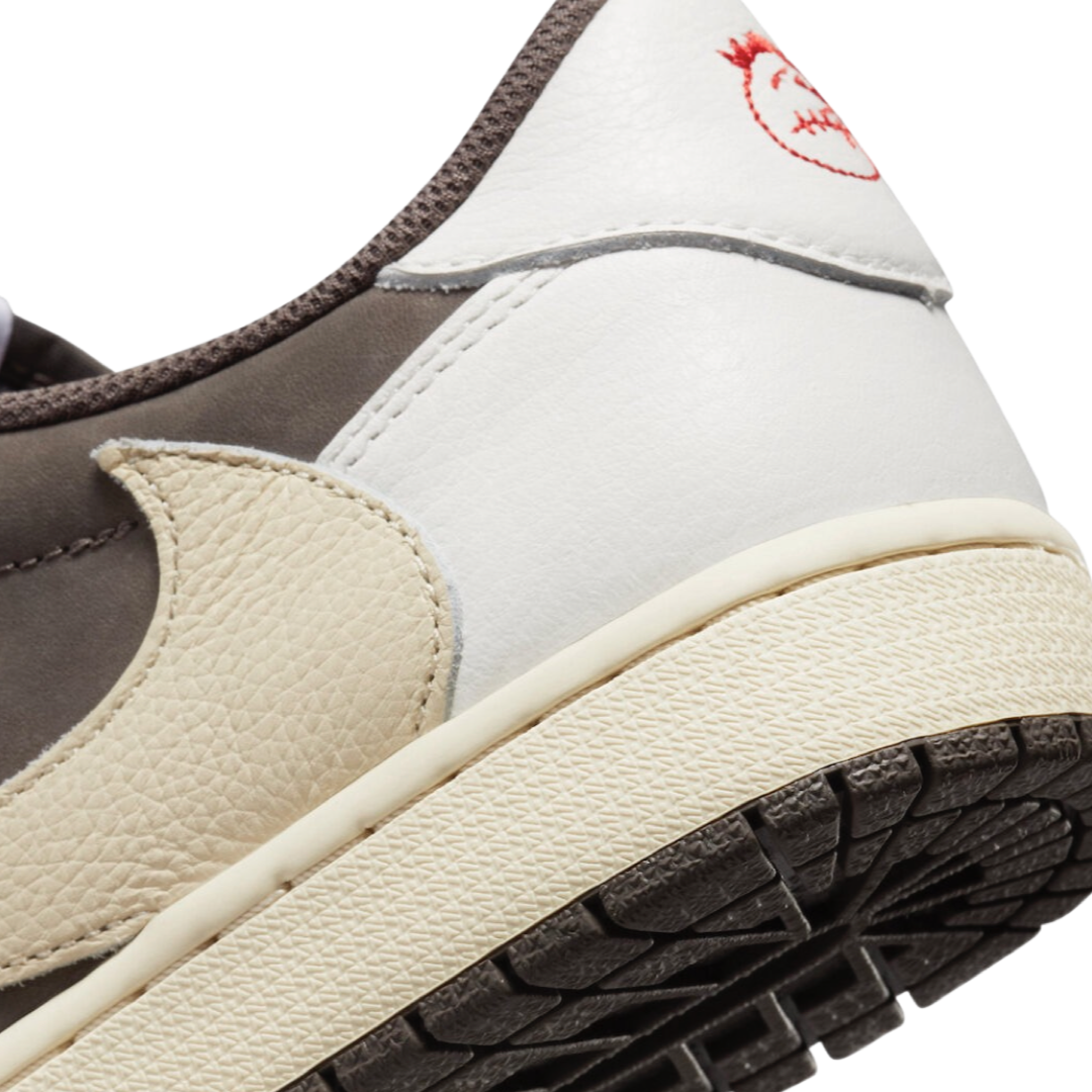 Air Jordan 1 x Travis Scott Retro Low OG SP Reverse Mocha Sneakers - Limited Edition Collaboration Shoes for Men - Perfect for Streetwear, Sneaker Collecting & Casual Fashion
