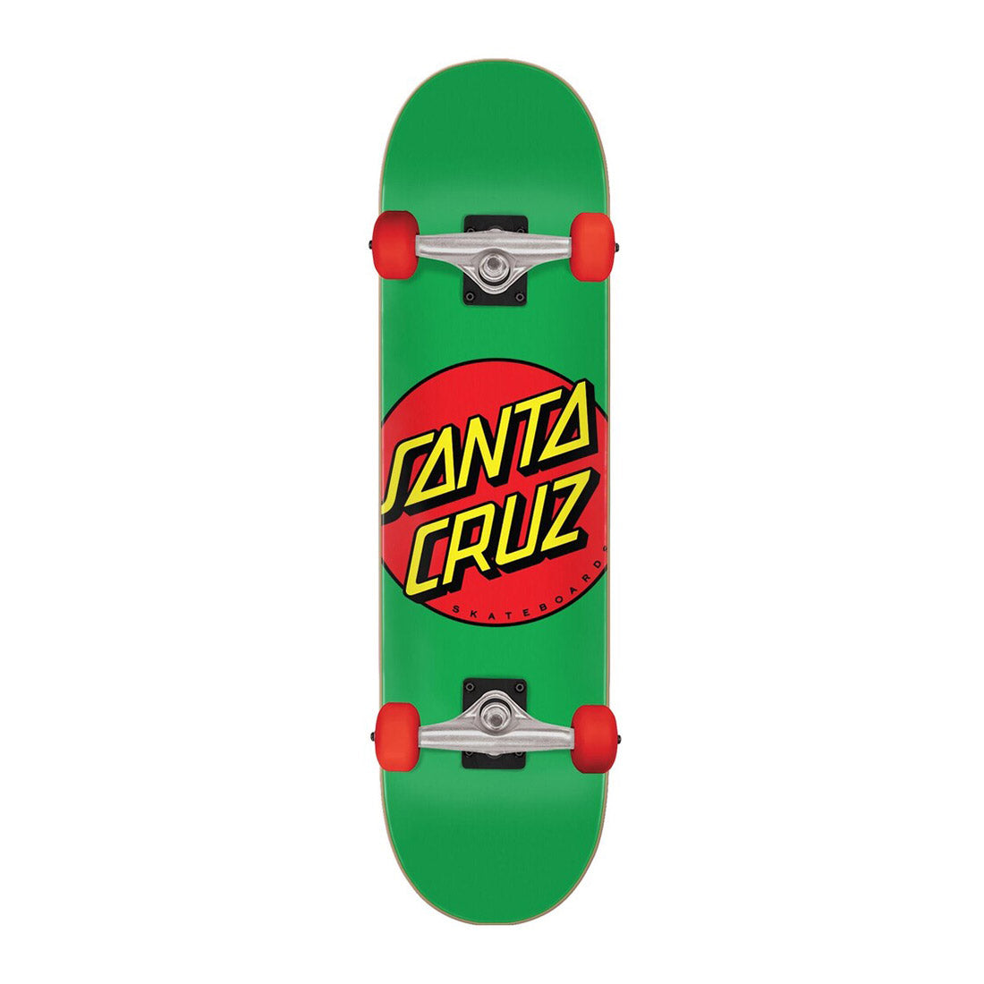Santa Cruz Classic Dot Mid Complete Skateboard 7.8 Inch Green - Perfect for Street Skating & Cruising