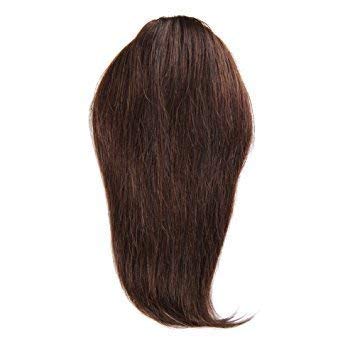 Paradise® Clip-In Synthetic Bang Hair Extensions - Uncut Front Fringe for Women & Girls (Dark Brown) | Perfect for Cosplay, Daily Styling & Volume Boost