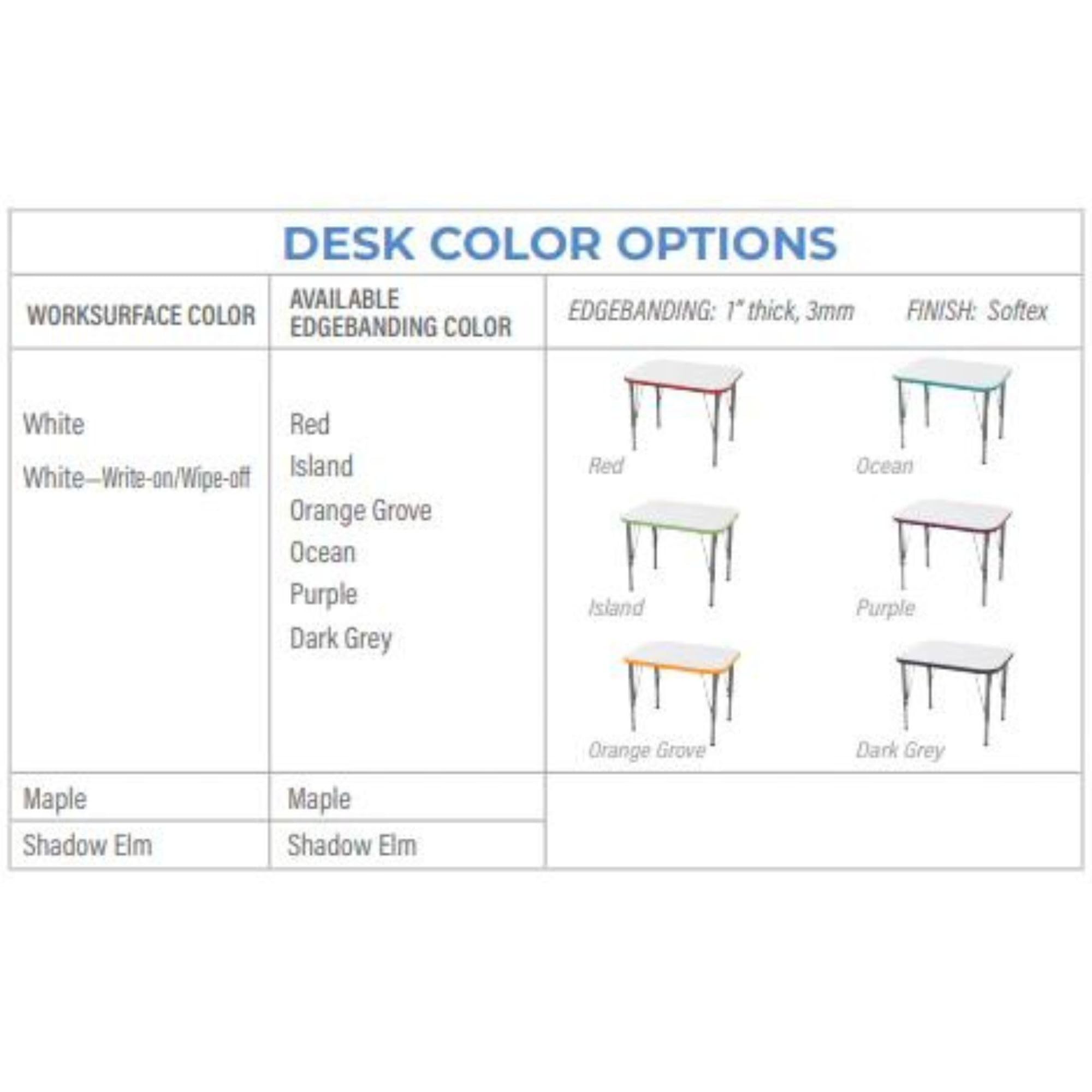 Versa Desk Adjustable Height Kids Table - 21-30
