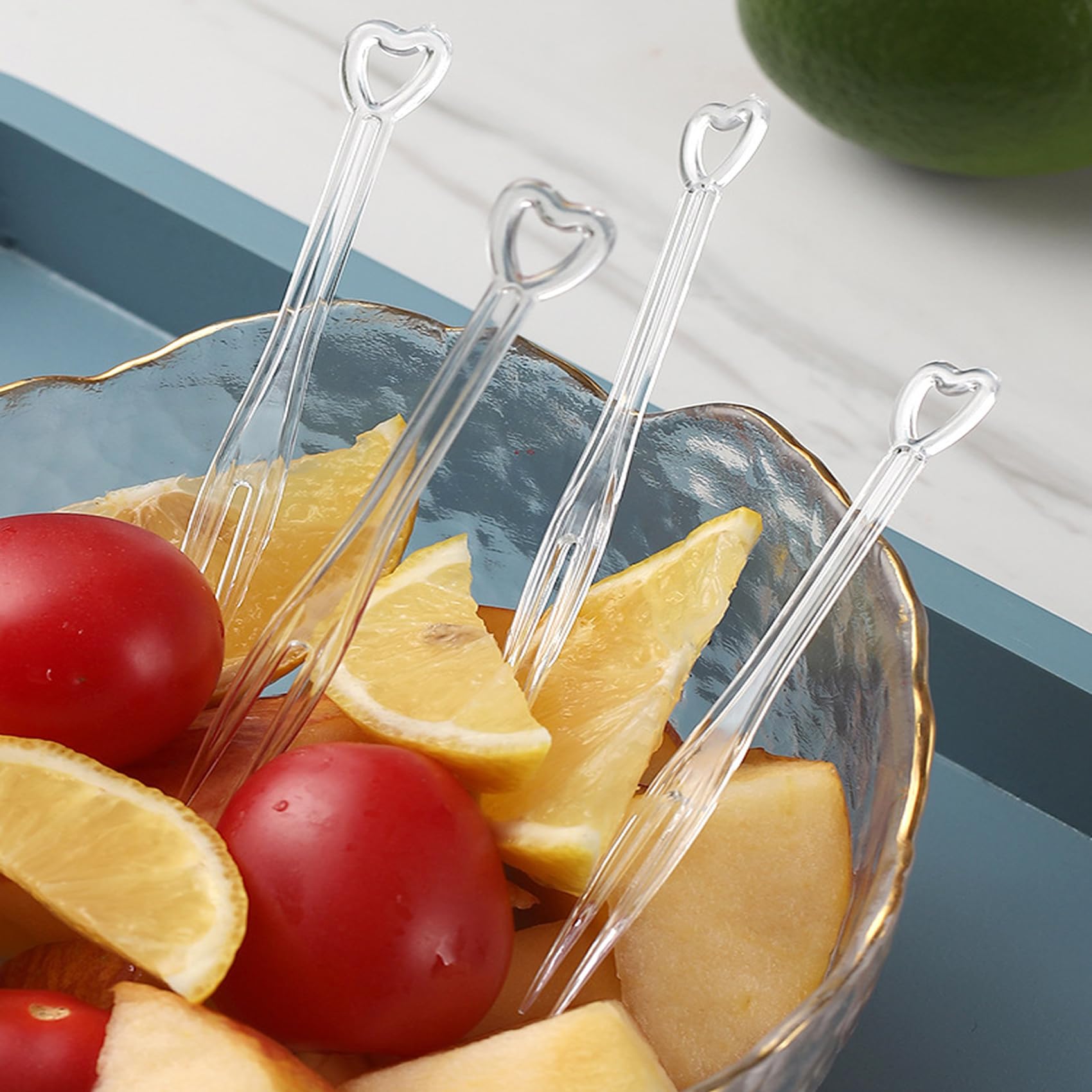 1000PCS Disposable Plastic Forks - Mini Cocktail & Dessert Forks, Thickened Fruit Forks for Cheese Cubes, Snacks, Parties, Picnics (White) - Perfect for Catering, Weddings, and Home Entertaining