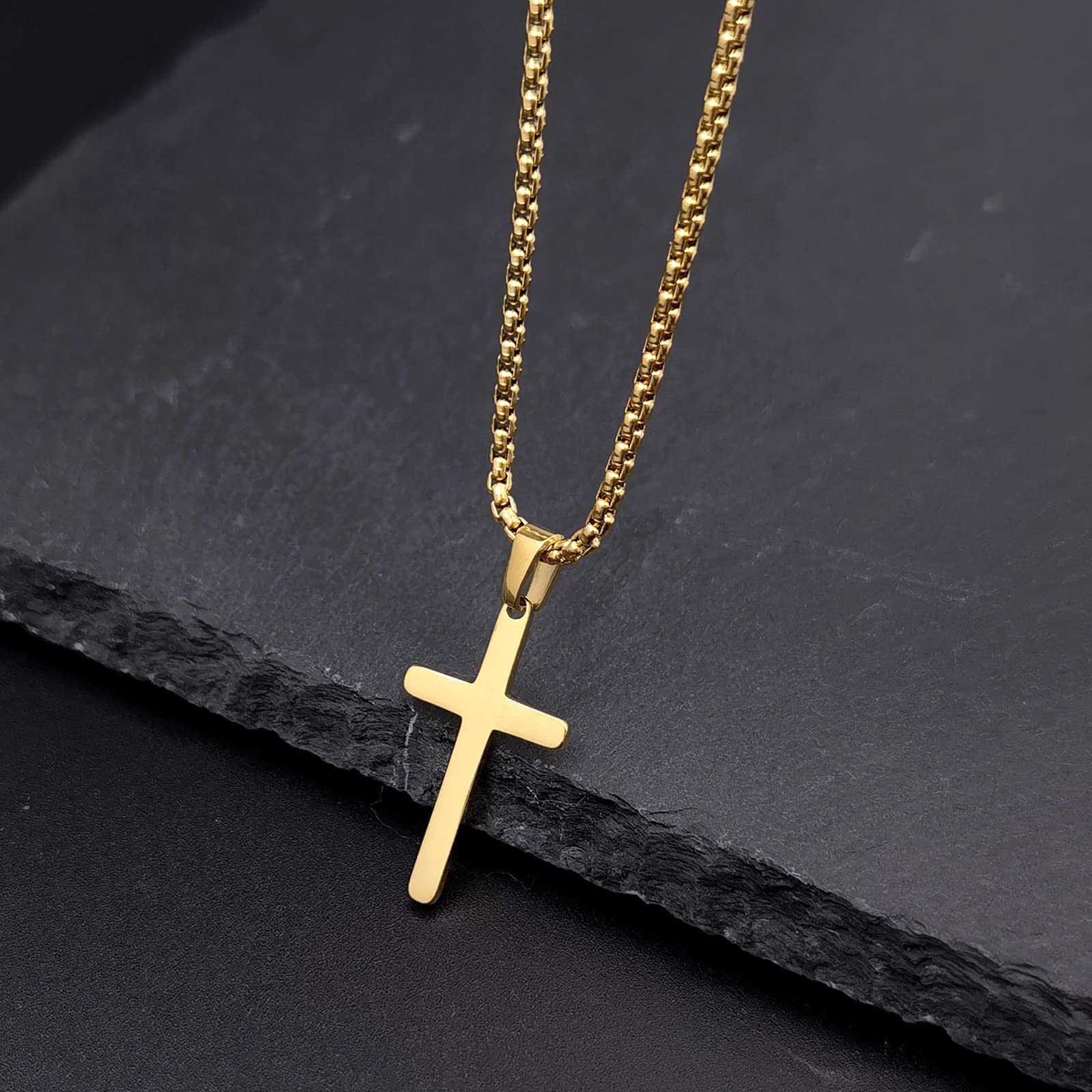 Elegant Small Cross Pendant Necklace for Women - Minimalist Sterling Silver Religious Jewelry - Perfect Mothers Day Gift, Birthday Present for Her - Ideal for Church, Weddings & Everyday Wear