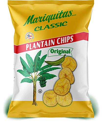 Mariquitas Classic Original Plantain Chips - Gluten Free Snacks, 3 oz. Bags (Pack of 4) | Crunchy Plantain Slices for Parties, School Lunches & Healthy On-the-Go Snacking