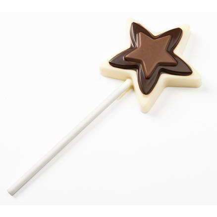 Star Lollipop Chocolate Mold - DIY Candy Making Kit for Homemade Treats, Party Favors & Holiday Gifts - Perfect for Birthdays, Christmas & Valentine's Day