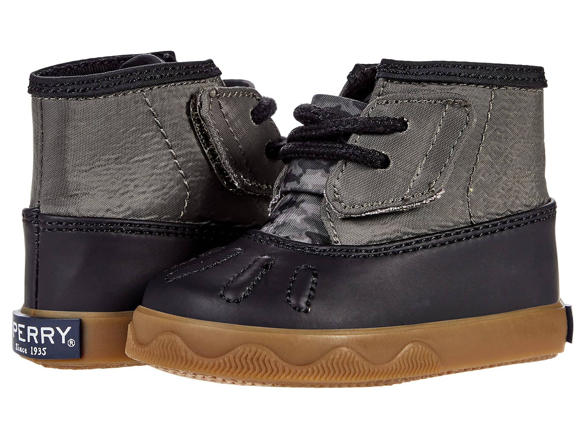 Sperry Kids Boys Authentic Original Crib Jr Sneaker - Waterproof Boat Shoes for Toddlers | Non-Slip Sole for Playground, Beach & Outdoor Activities