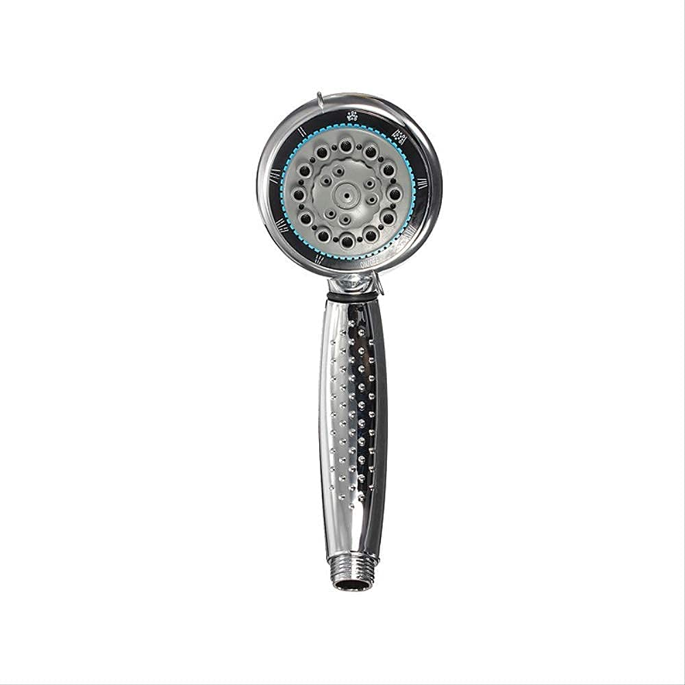 AMZOPDGS High Pressure Shower Head with 7 Adjustable Modes - Non-Slip Handle, Water Saving, Massage Spray Nozzle for Relaxing Bath & Spa Experience at Home