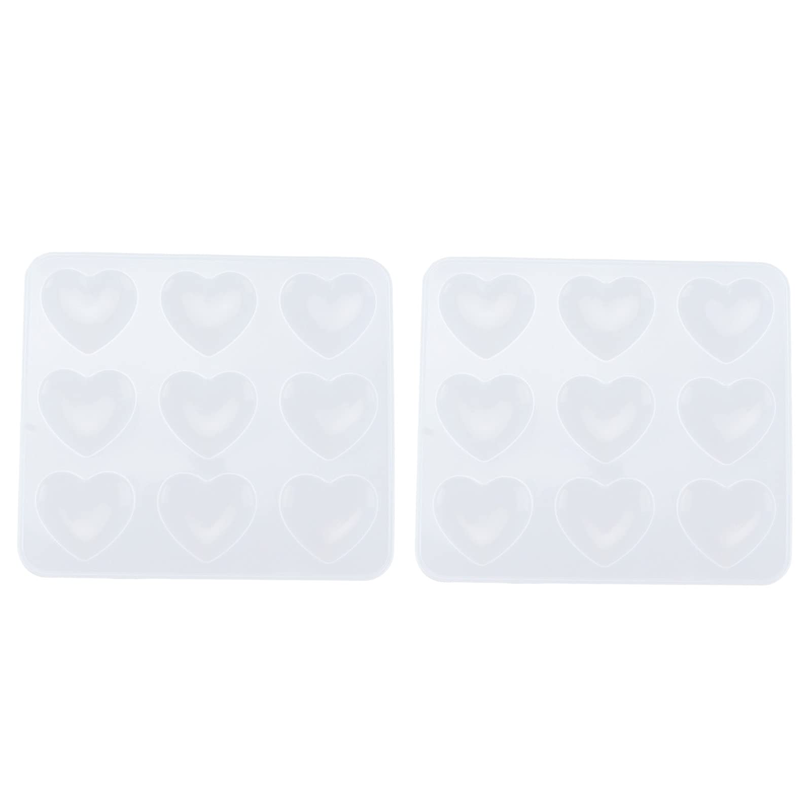 Non-Stick Heart Silicone Molds for DIY Resin Crafts - Durable Crystal Epoxy Molds for Jewelry Making, Candle Making & Home Decor (Set of 6) - Perfect for Valentine's Gifts, Wedding Favors and DIY Art Projects