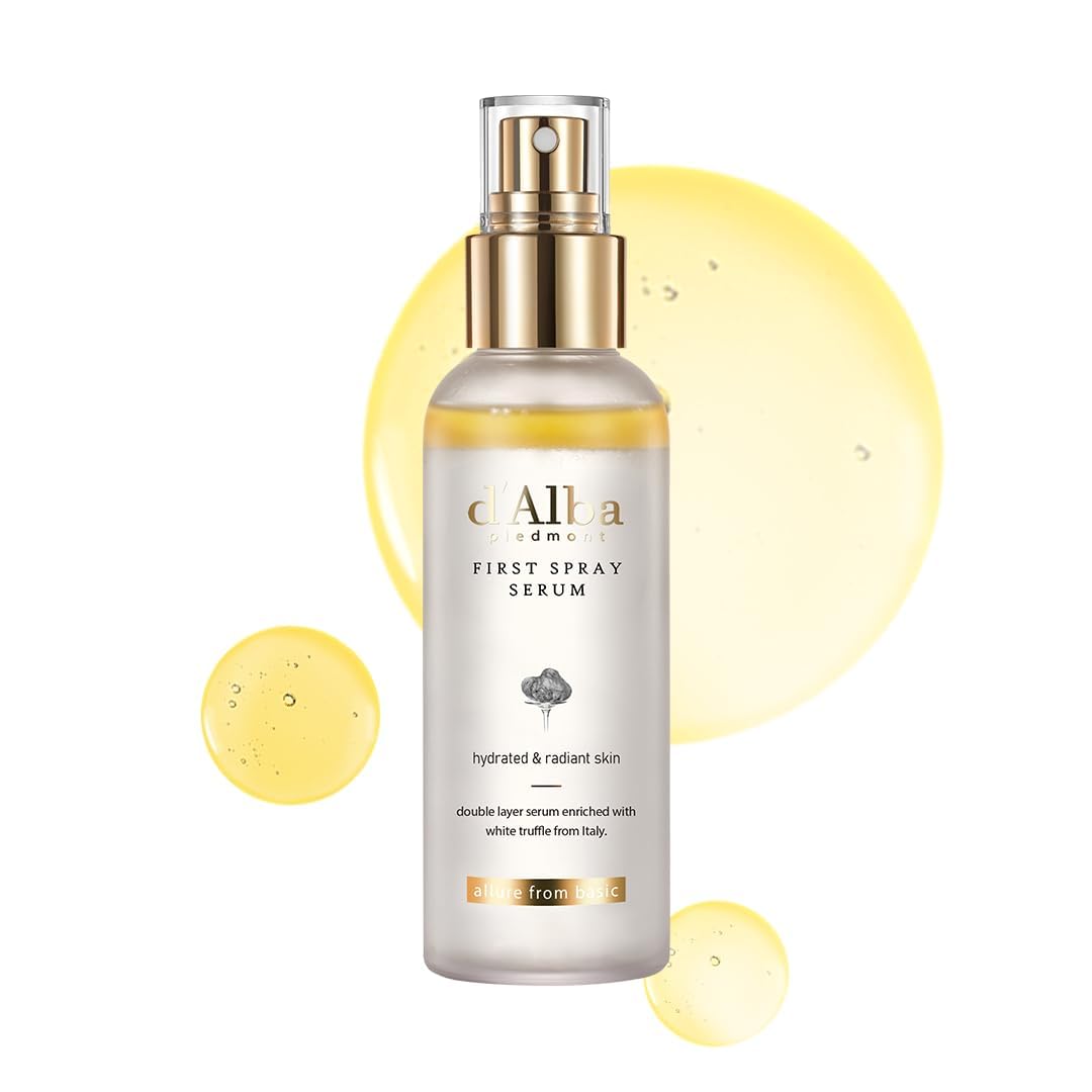 Italian White Truffle Facial Spray Serum - Vegan Hydrating Face Moisturizer & Glow Mist for Radiant Skin | Non-Comedogenic Korean Skincare (3.38 fl oz/100ml) | Perfect for Morning Routine, Travel & On-the-Go Hydration