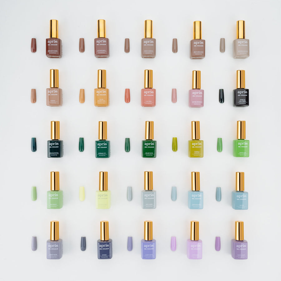 Apres 100 Gel Nail Polish Colors Bundle - Professional Salon Quality Gel Nail Polish Set for Manicure & Pedicure | Perfect for Nail Art, Home Salon, DIY Nail Designs & Gift Giving