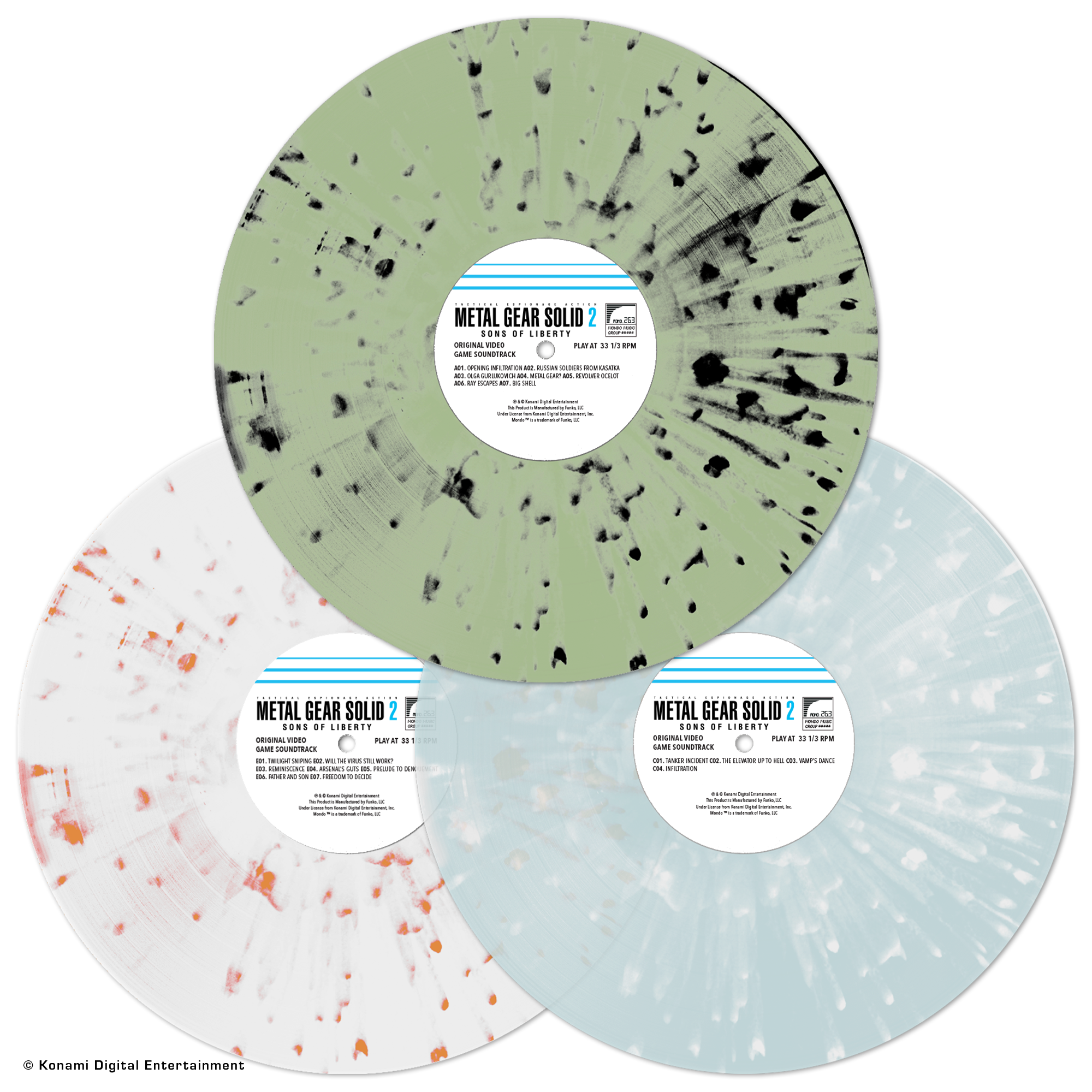 Metal Gear Solid 2: Sons of Liberty Original Video Game Soundtrack 3XLP Vinyl - Limited Edition Collector's Item for Gaming & Movie Enthusiasts - Perfect for Home Theater, Gaming Room Decor, and Music Lovers