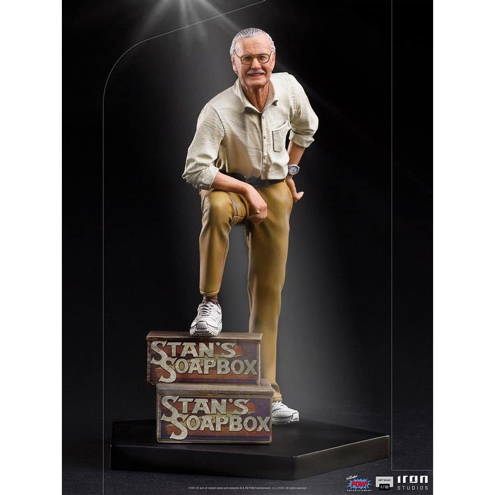 Iron Studios Stan Lee Art Scale 1/10 Statue - Marvel Comics Legend Collectible Figure for Display & Home Decor