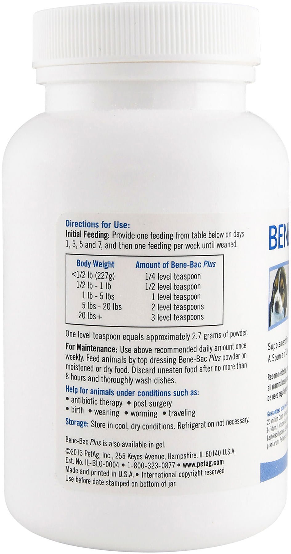 Bene Bac Plus Pet Gel - 4 Tubes (1Gm Each) | Probiotic Supplement for Dogs & Cats | Supports Digestive Health & Immune System - Perfect for Travel, Stress & Antibiotic Recovery